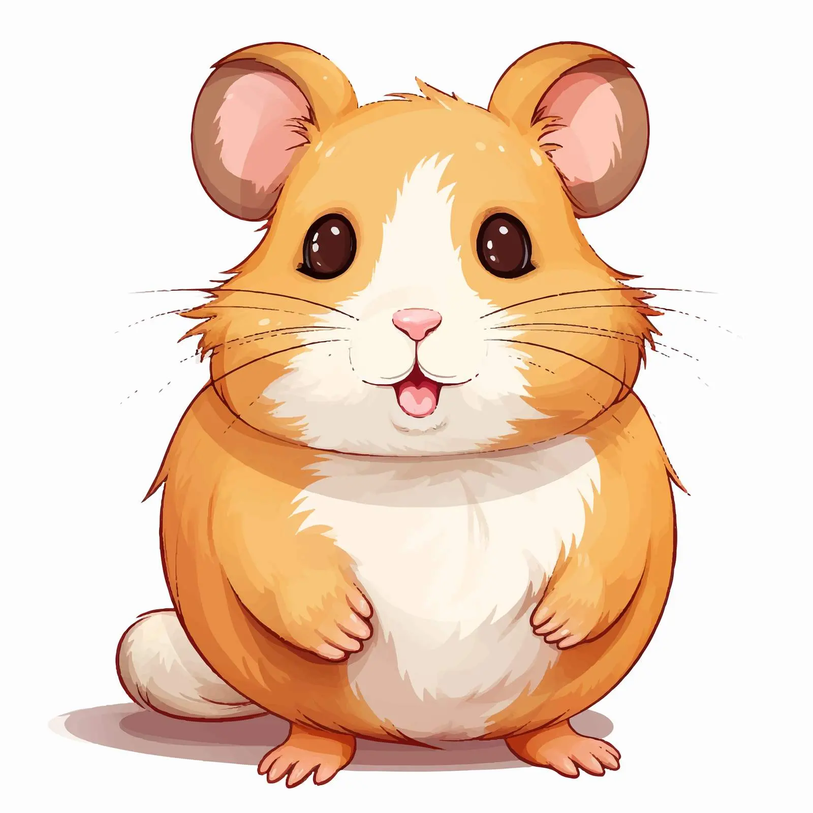 Hamster Vector Sketch Illustration on White Background — free download from Dotvec