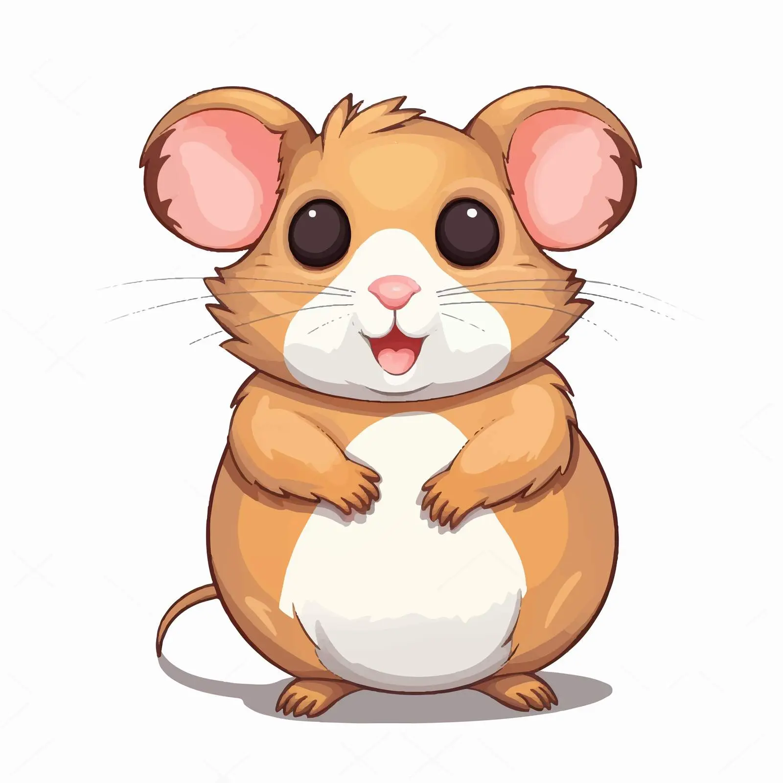 Cartoon Hamster Vector Illustration — free download from Dotvec