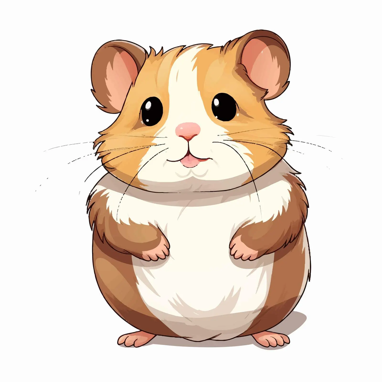 Cartoon Hamster Vector Illustration — free download from Dotvec