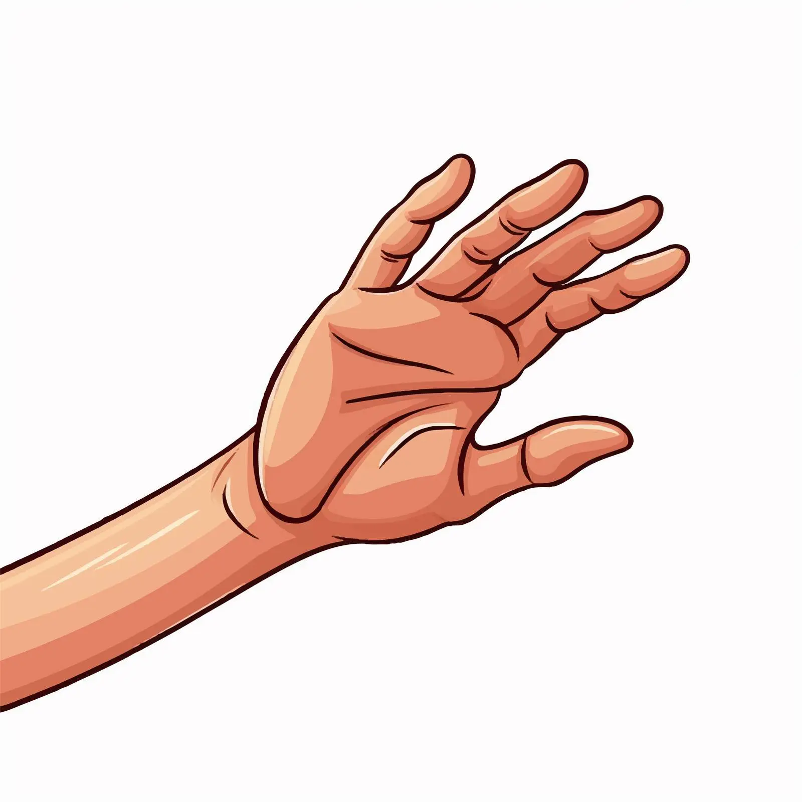 Cartoon Hand Catching Icon Vector Illustration — free download from Dotvec