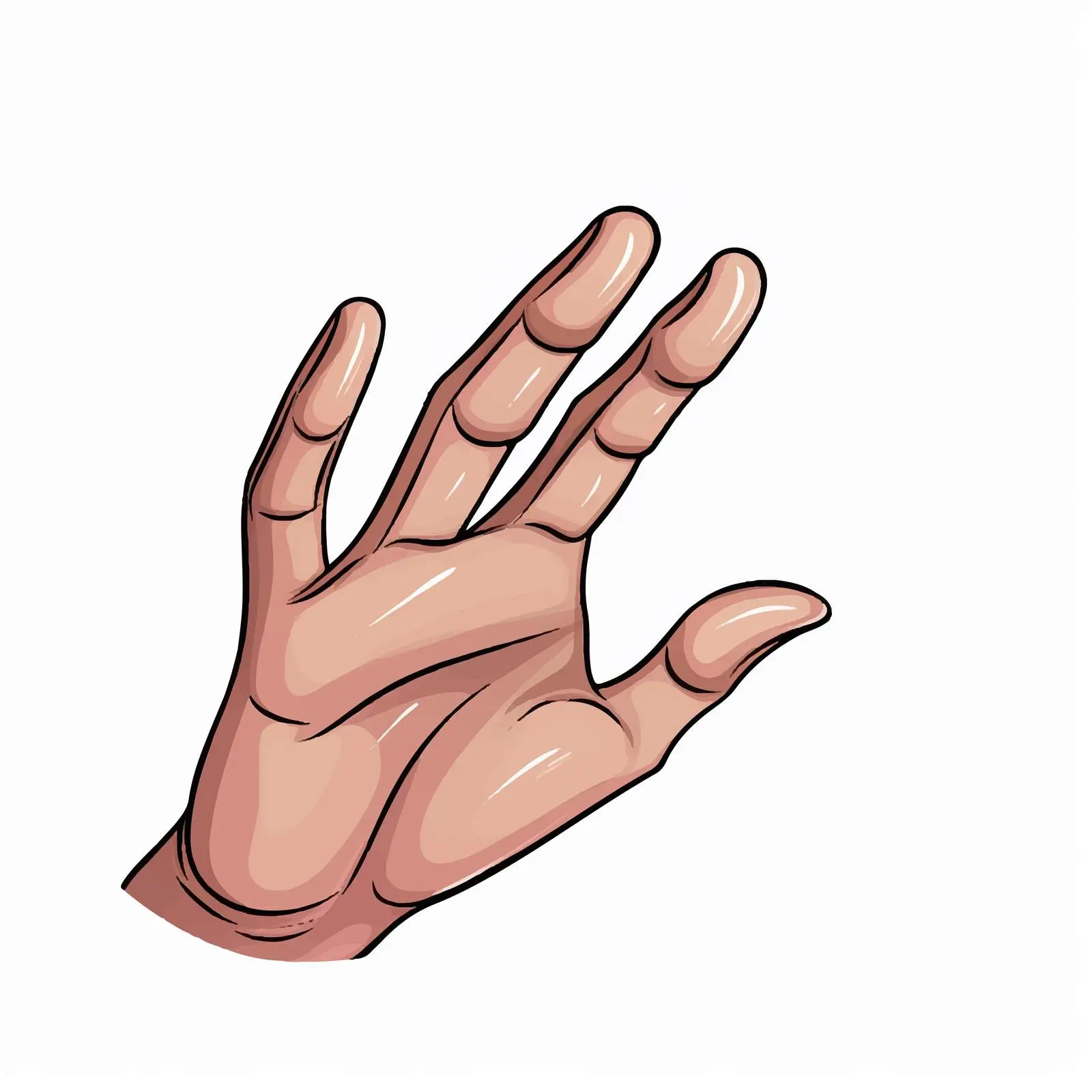 Cartoon Hand Catching Icon Vector Illustration — free download from Dotvec