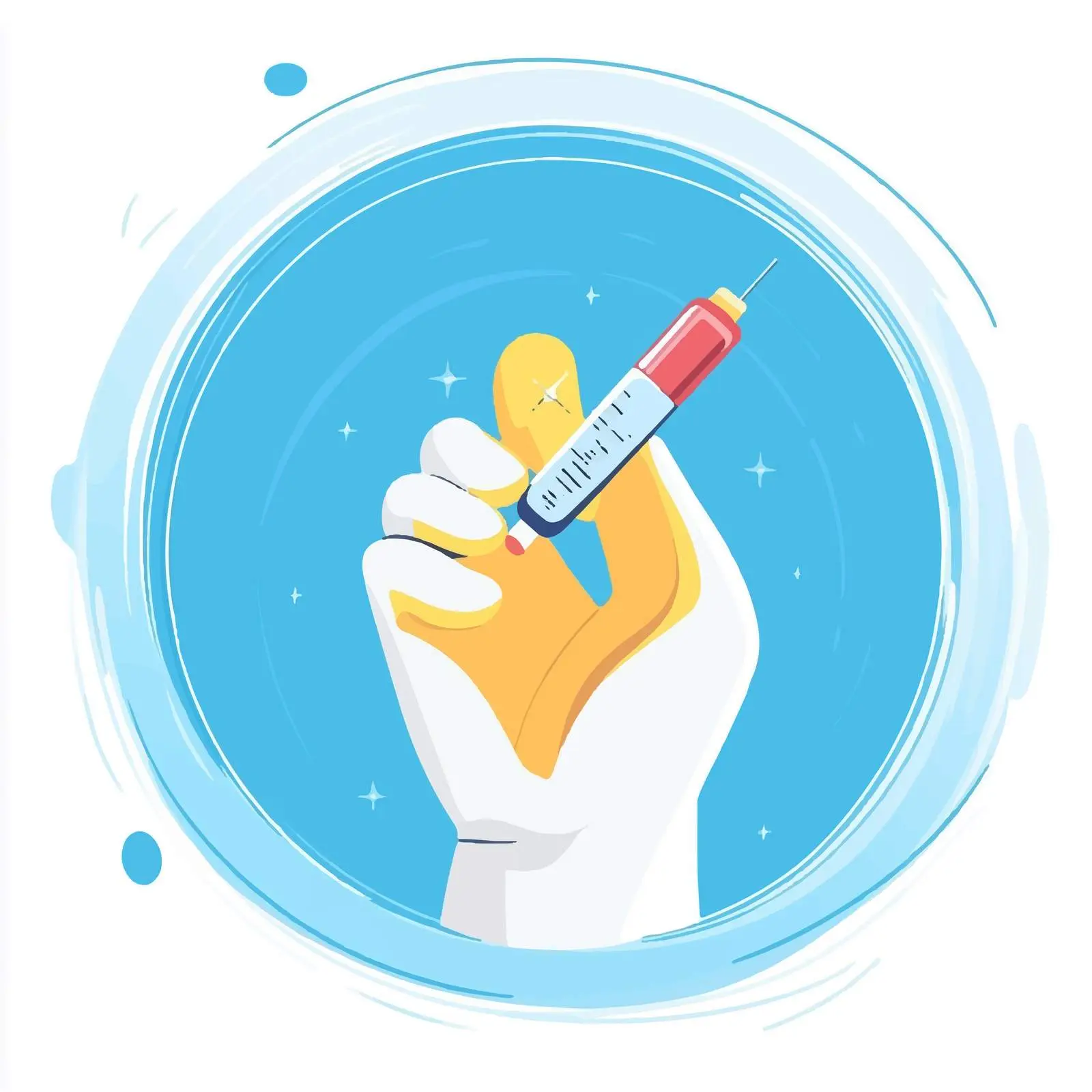 Hand Diabetes Test Flat Vector Illustration — free download from Dotvec
