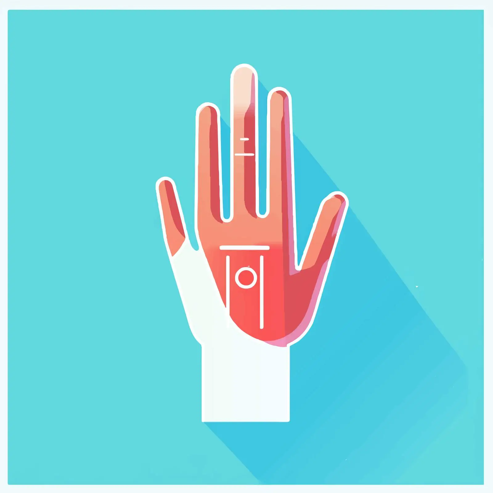 Flat Vector Illustration of Diabetes Testing Hand — free download from Dotvec