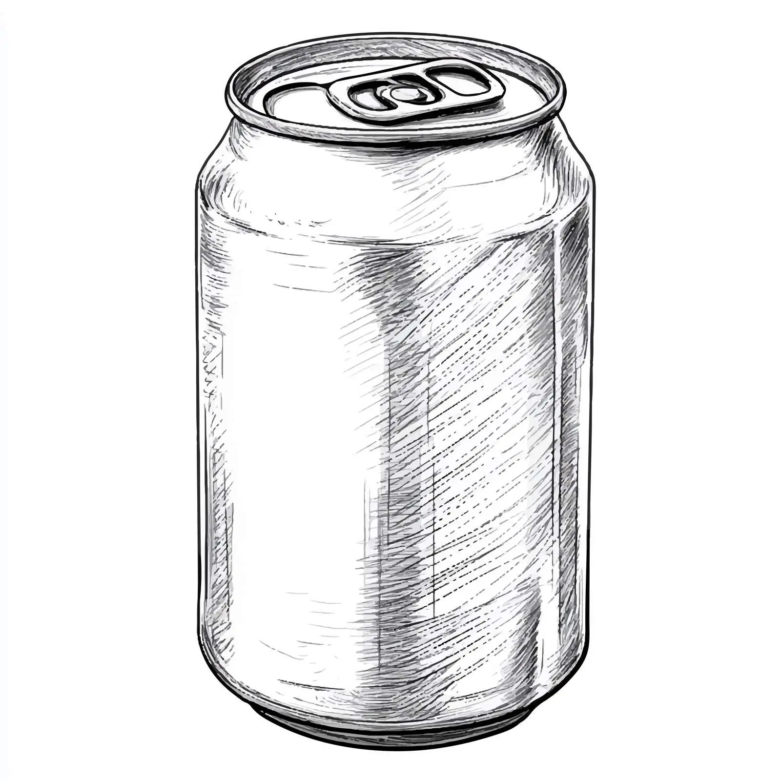 Hand Drawn Aluminum Can Sketch Vector — free download from Dotvec