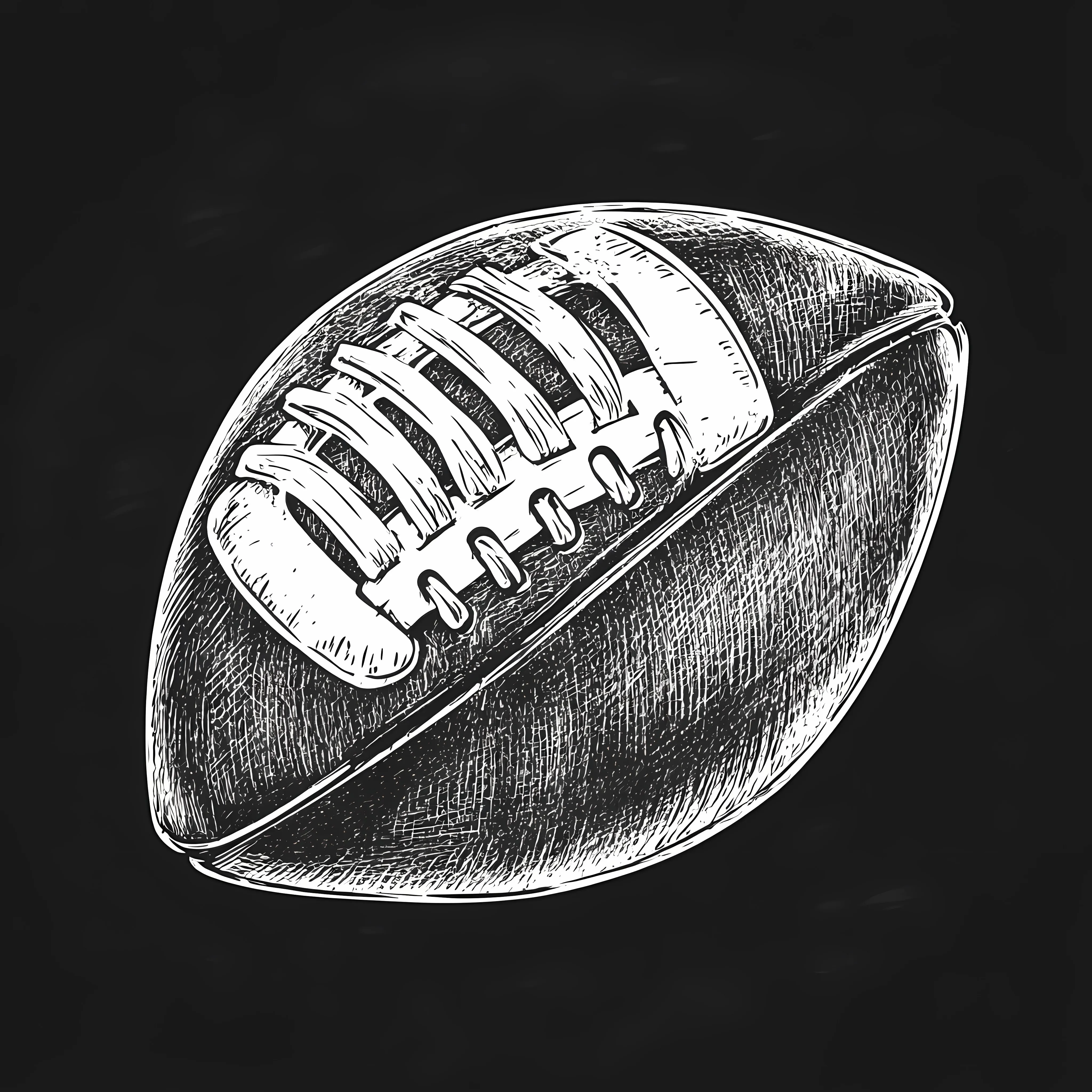Hand Drawn American Football Ball Sketch – free sports symbol image from Dotvec