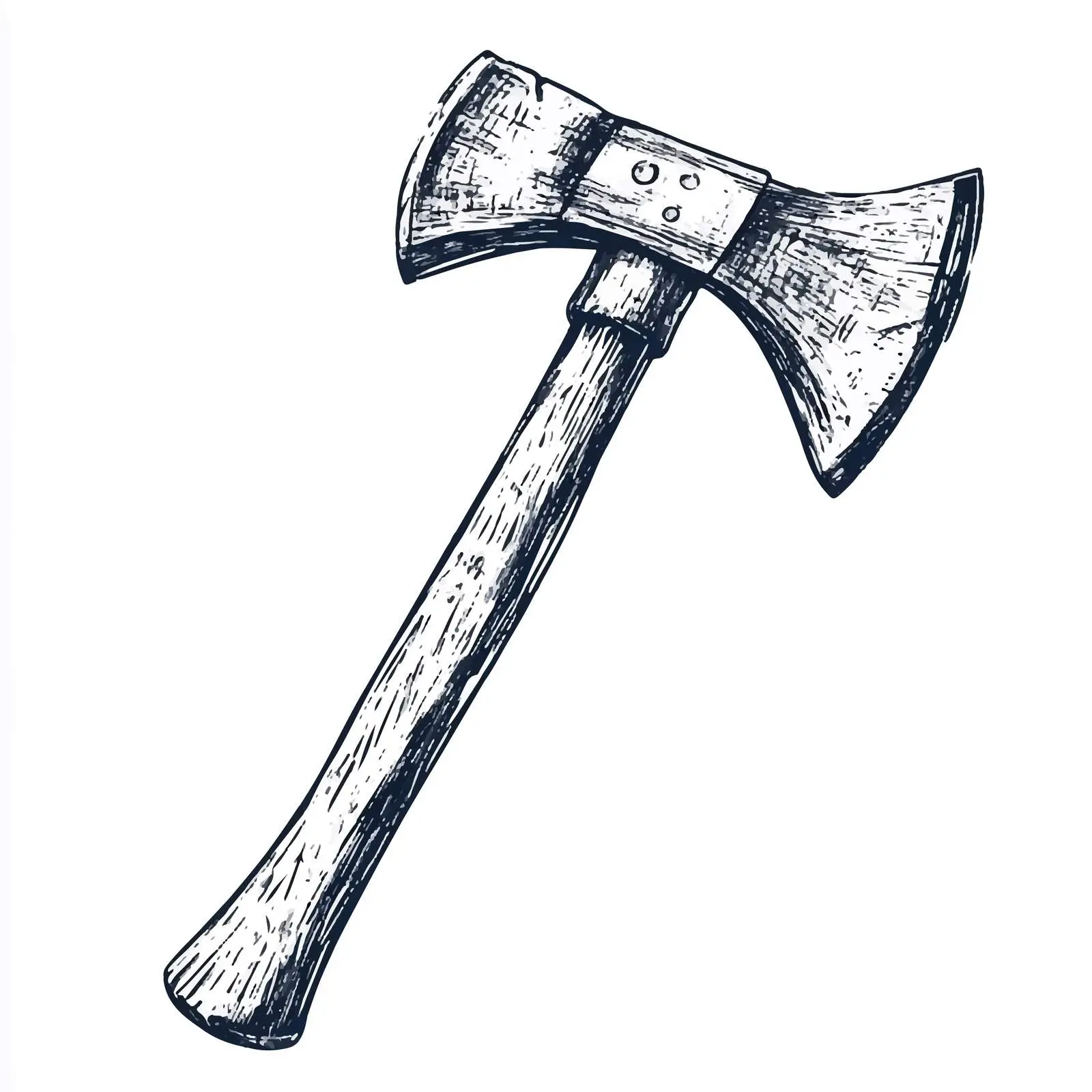 Hand Drawn Axe Vector Illustration — free download from Dotvec