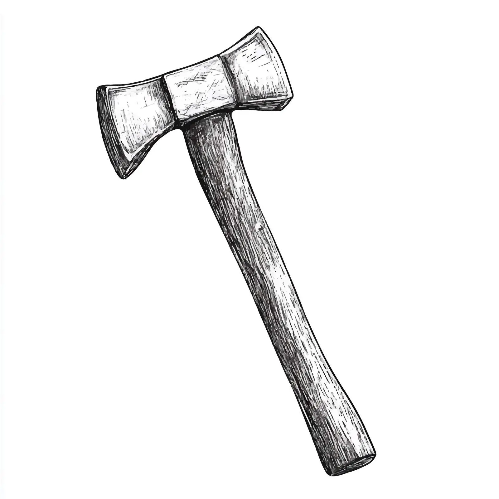 Hand Drawn Ax Sketch on White Background — free download from Dotvec
