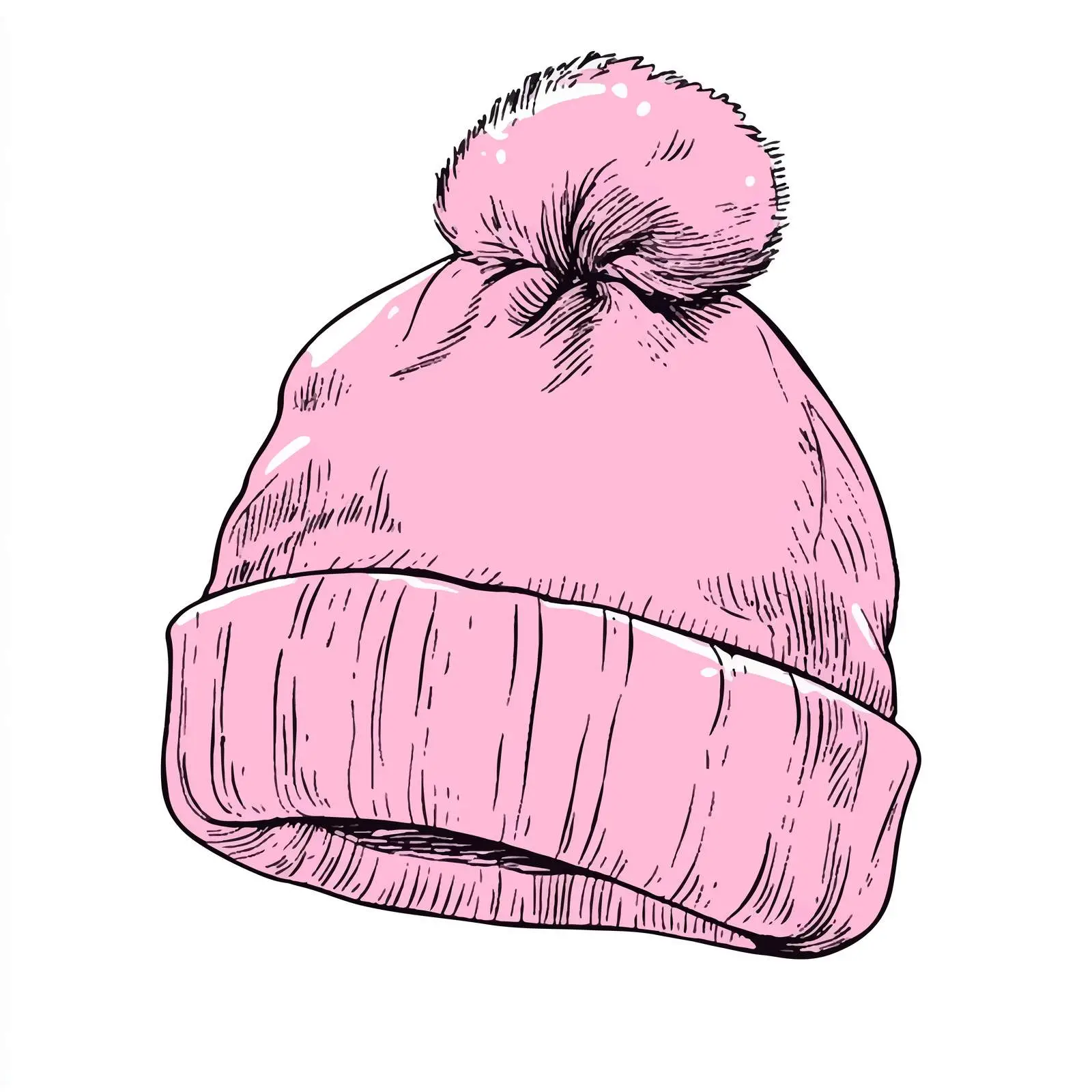 Hand-Drawn Baby Cap Icon on White Background — free download from Dotvec