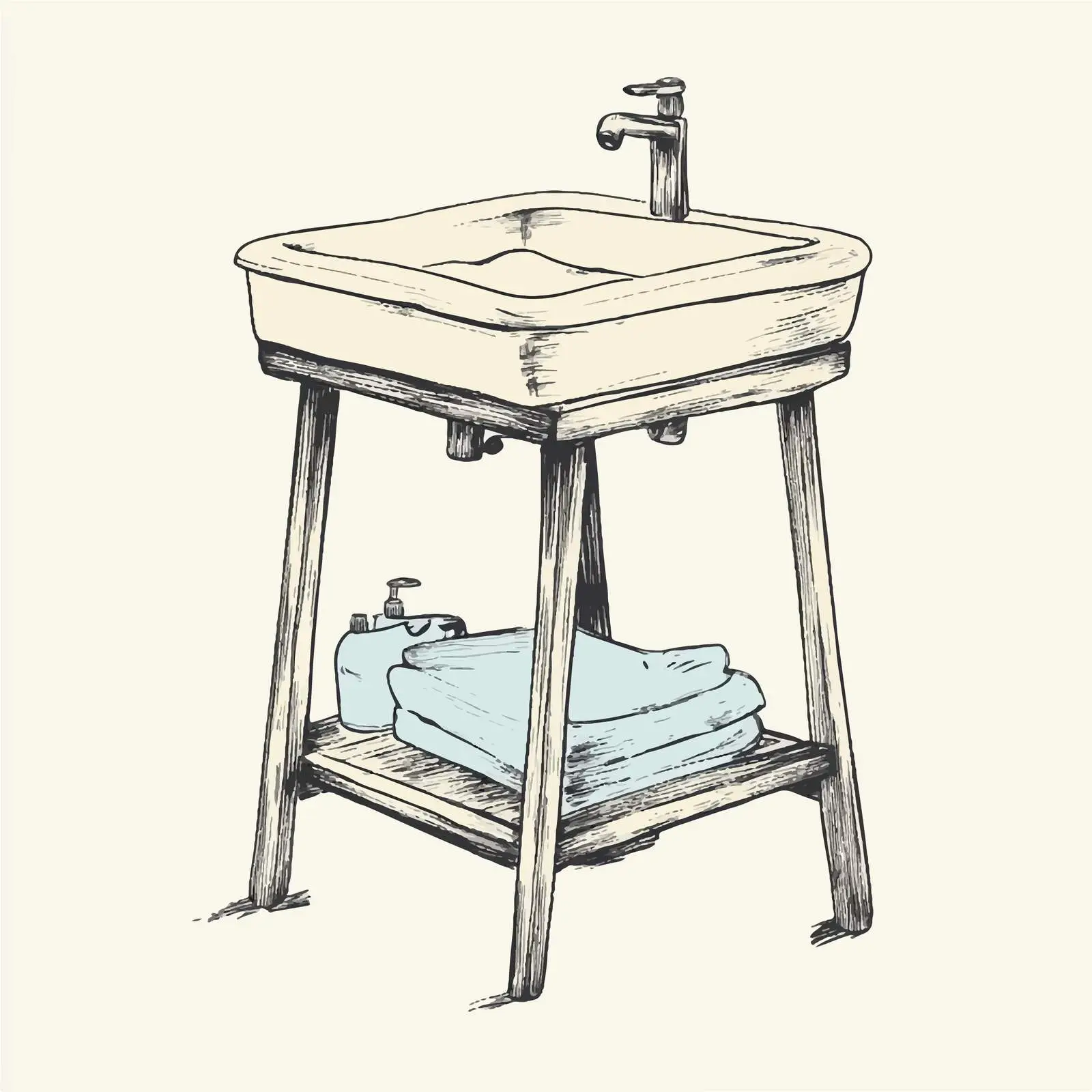 Hand-Drawn Baby Changing Table Sketch Icon – free changing image from Dotvec