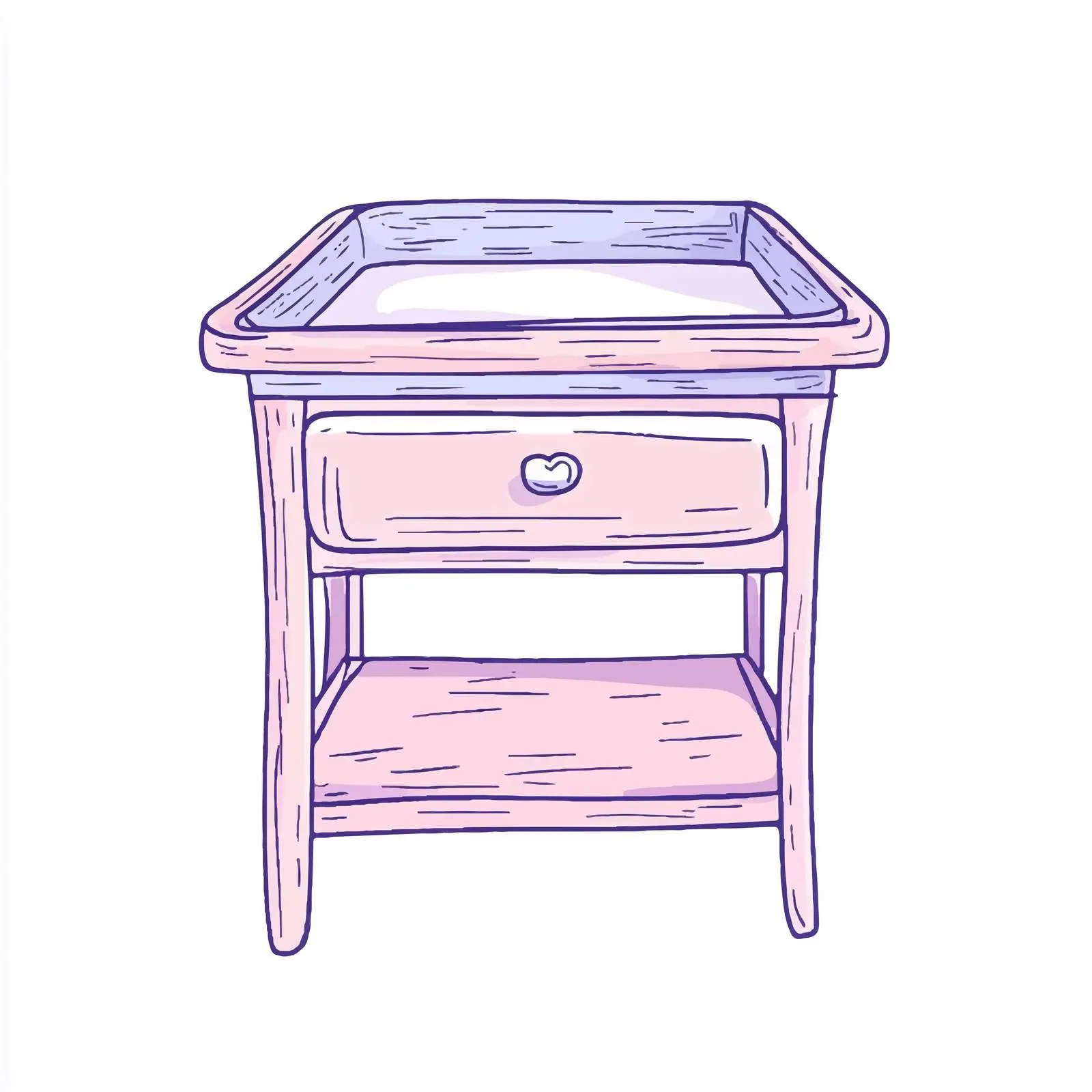 Hand Drawn Baby Changing Table Sketch — free download from Dotvec