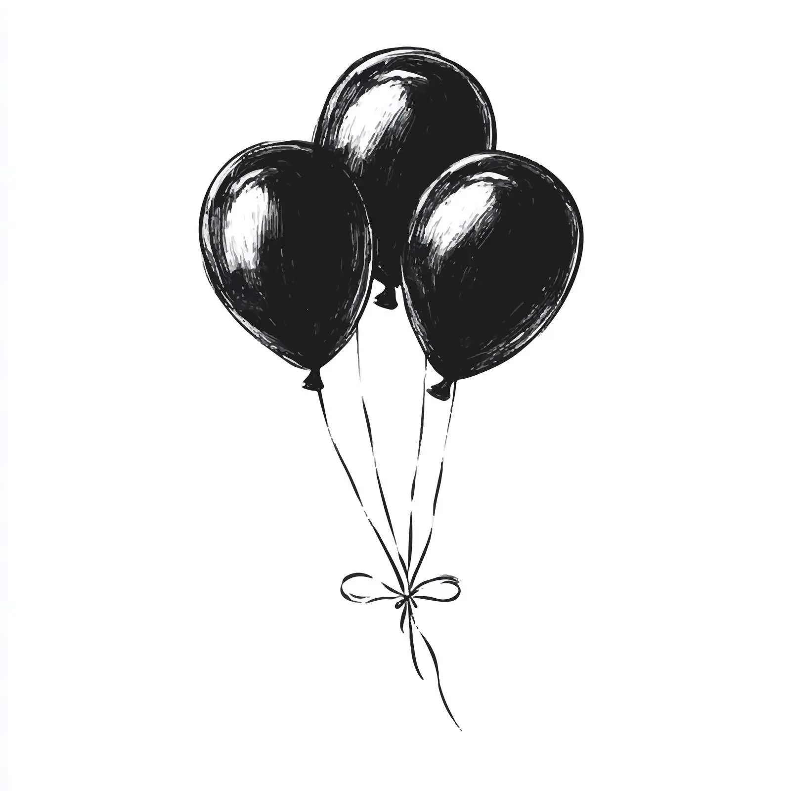 Hand Drawn Balloon Sketch Isolated on White — free download from Dotvec