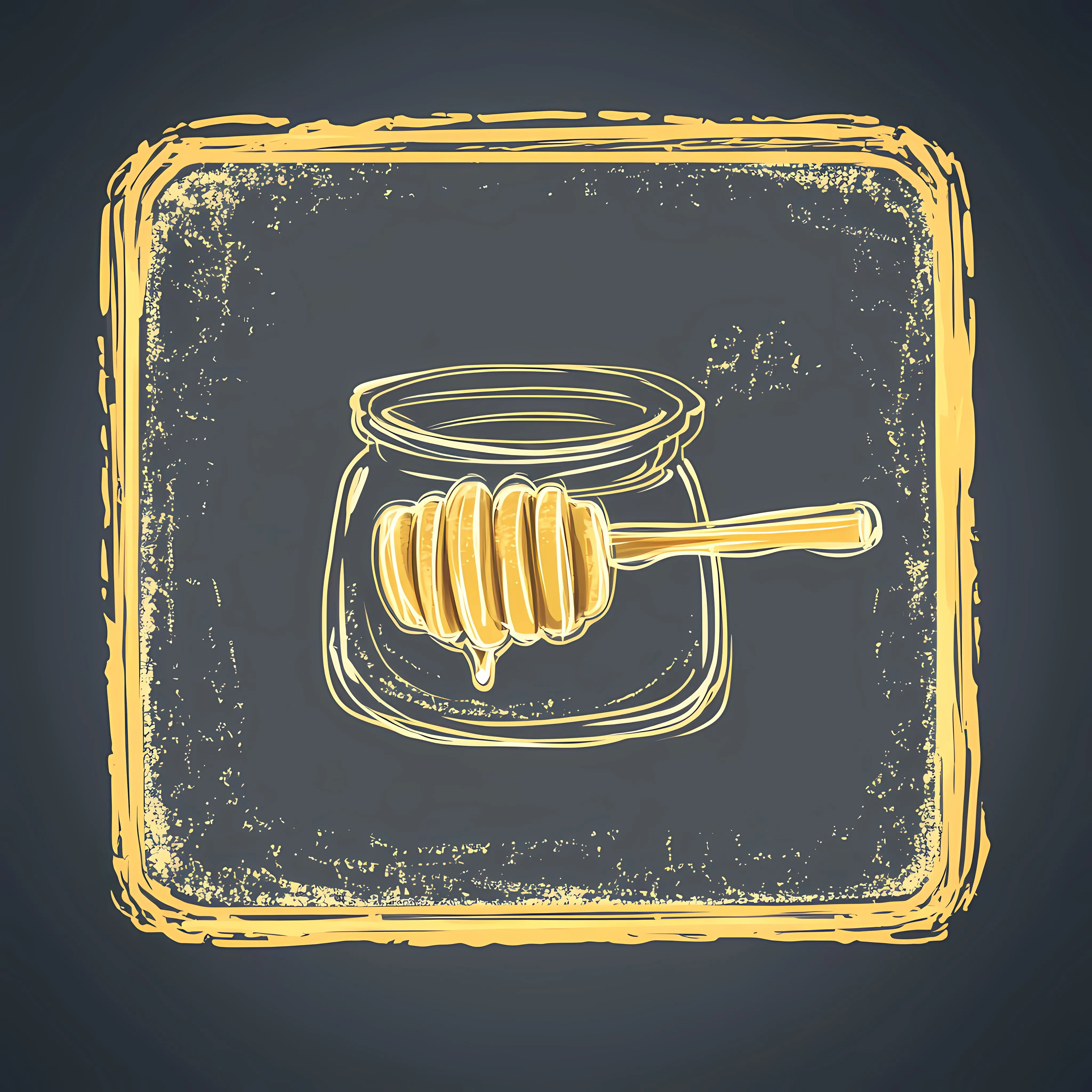 Hand Drawn Honey Symbol on Chalkboard — free download from Dotvec
