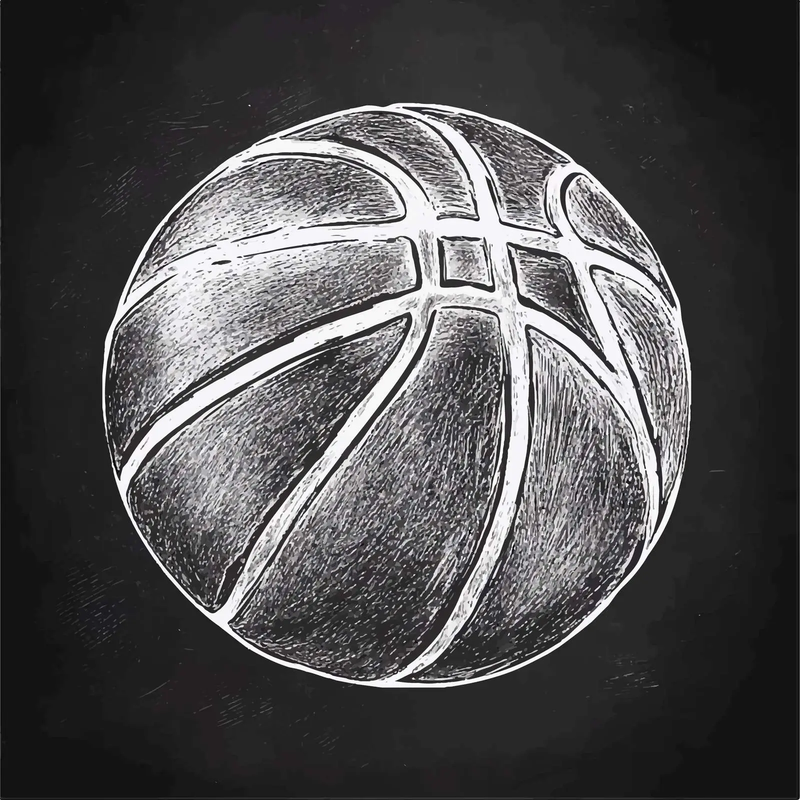 Hand Drawn Basketball Ball Sketch Illustration — free download from Dotvec