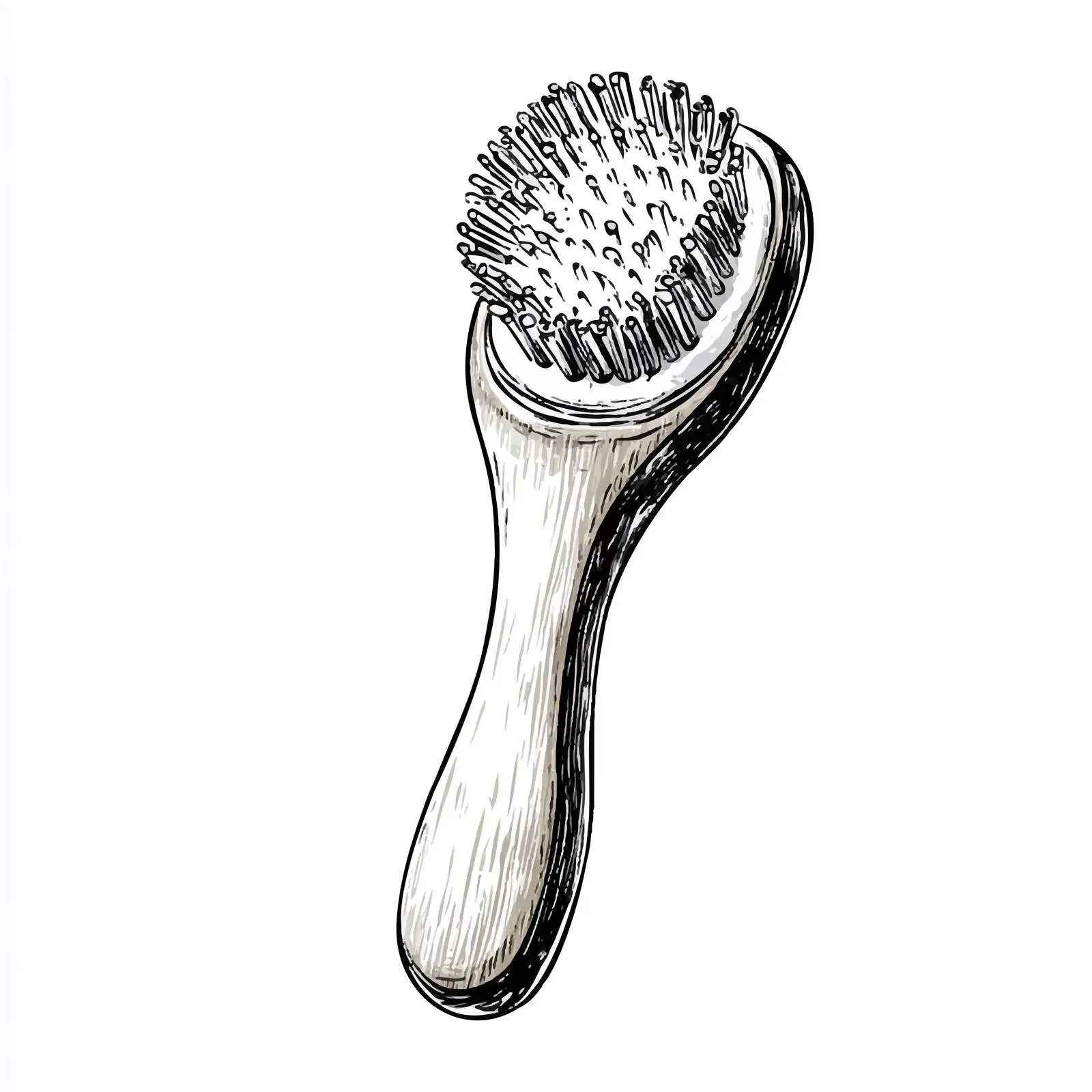 Hand Drawn Bath Brush Sketch Icon — free download from Dotvec