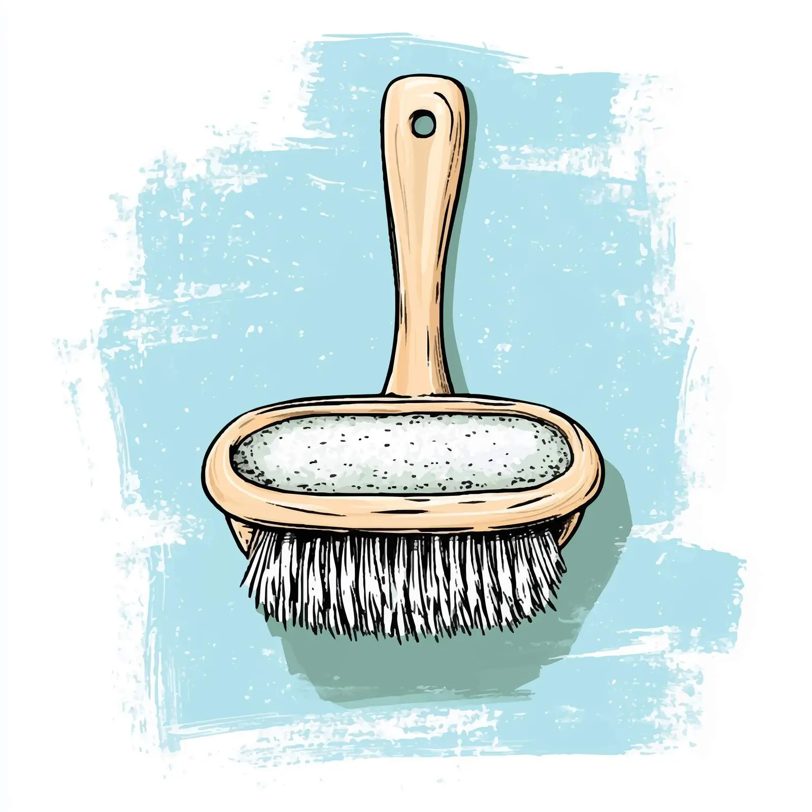 Hand Drawn Bath Brush Sketch Illustration — free download from Dotvec