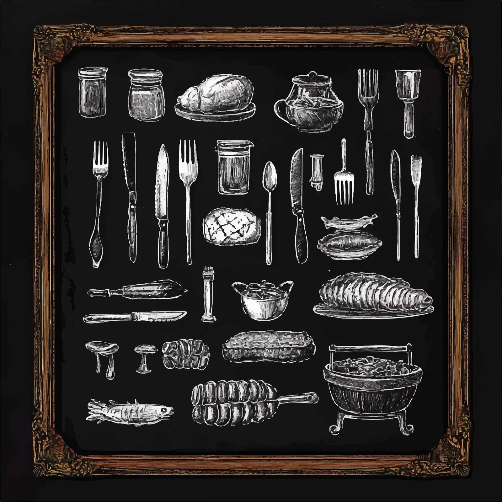 Hand-Drawn Barbecue Sketches Collection – free roasting image from Dotvec