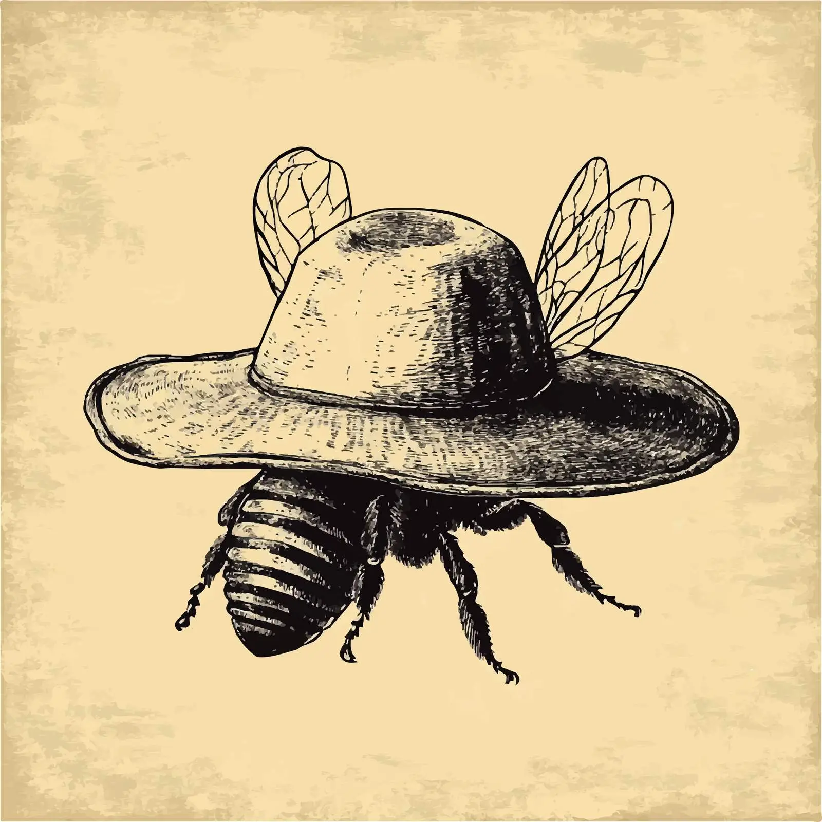 Hand Drawn Beekeeper Hat Sketch Vector — free download from Dotvec