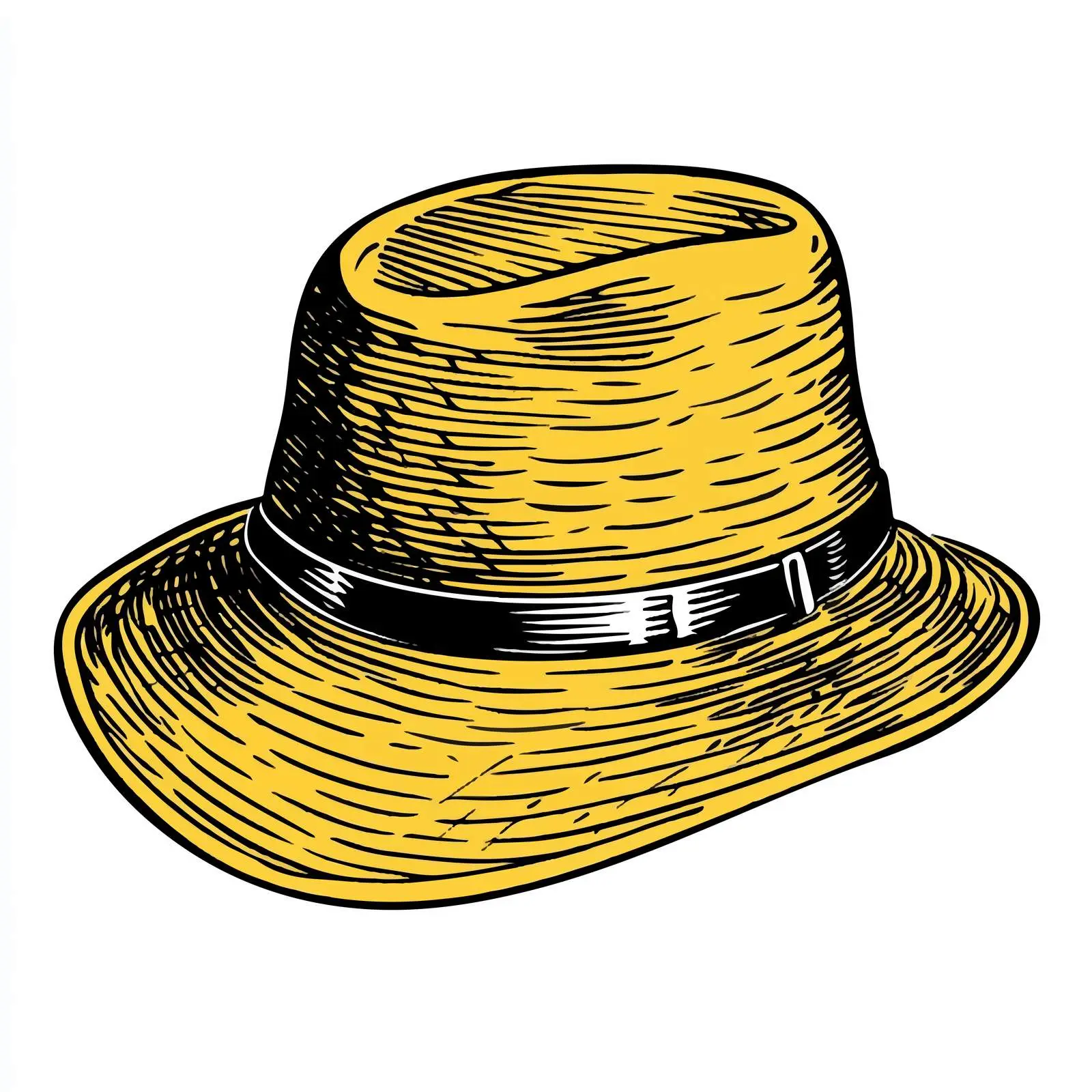 Hand Drawn Beekeeper Hat Illustration on White — free download from Dotvec
