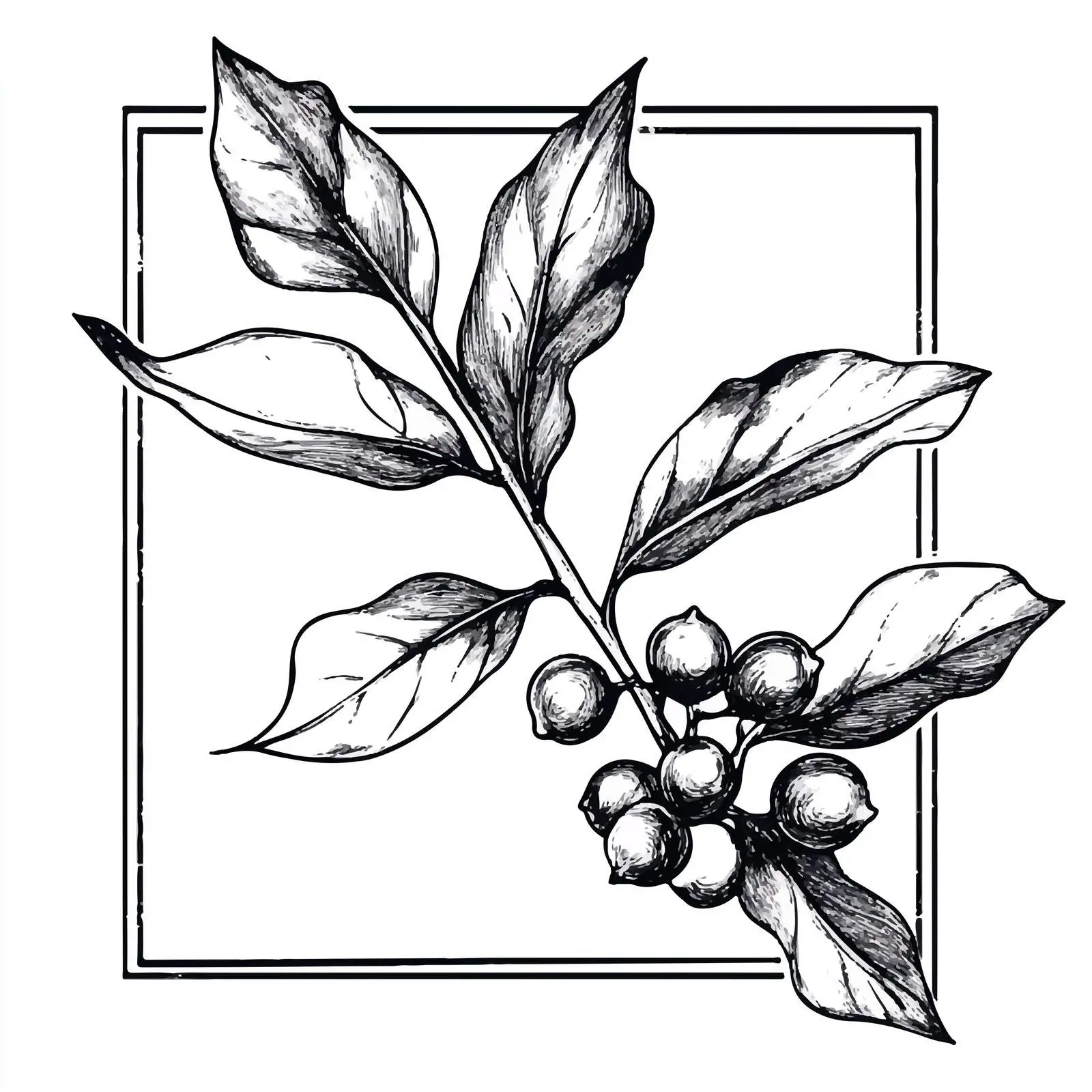 Hand Drawn Mistletoe and Berry Sketch Vector — free download from Dotvec