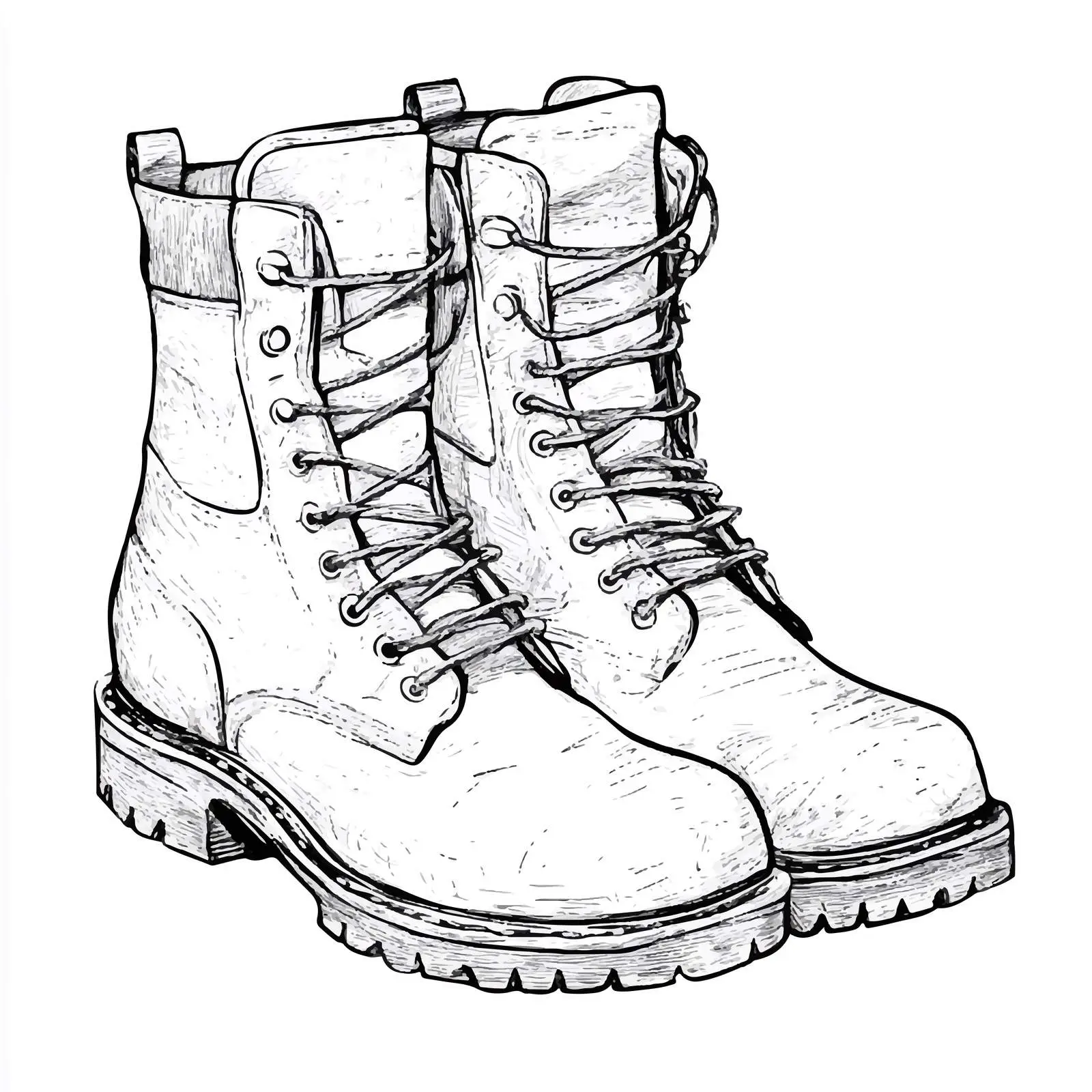 Hand-Drawn Boot Sketch Vector Design — free download from Dotvec