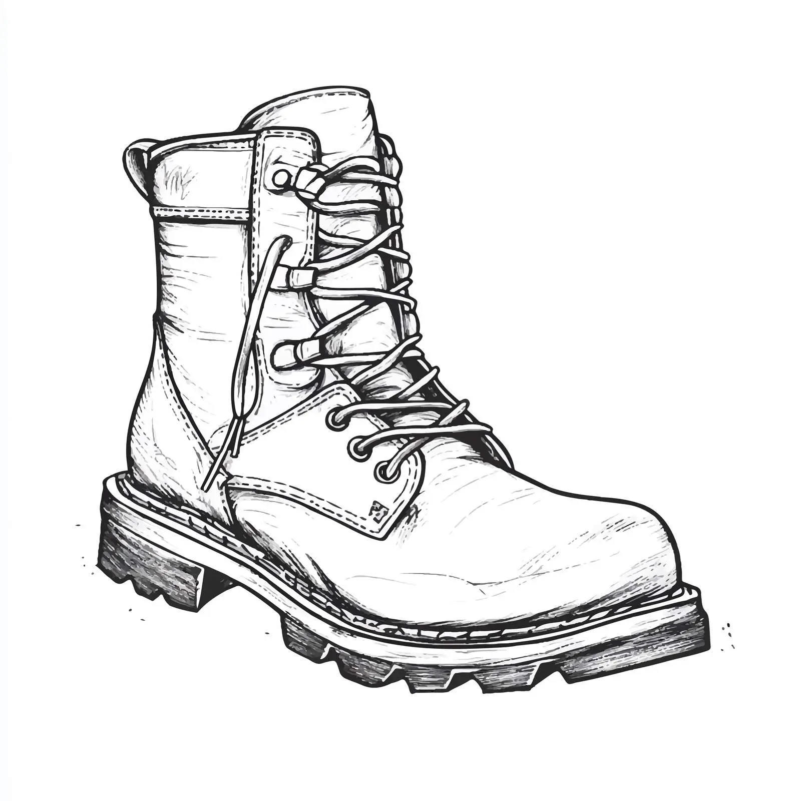 Hand Drawn Boots Sketch Vector Illustration — free download from Dotvec