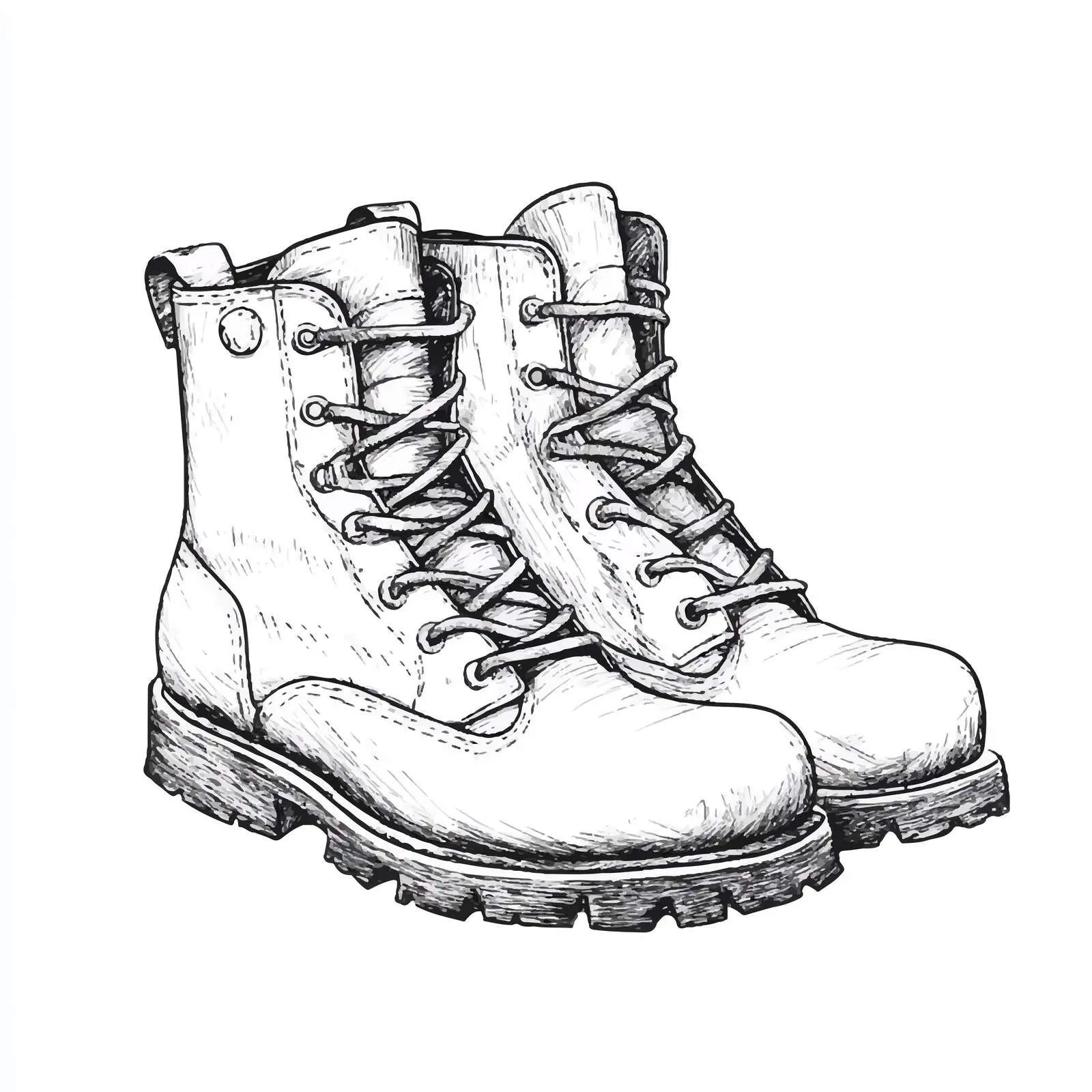 Hand Drawn Boots Sketch Vector Design — free download from Dotvec