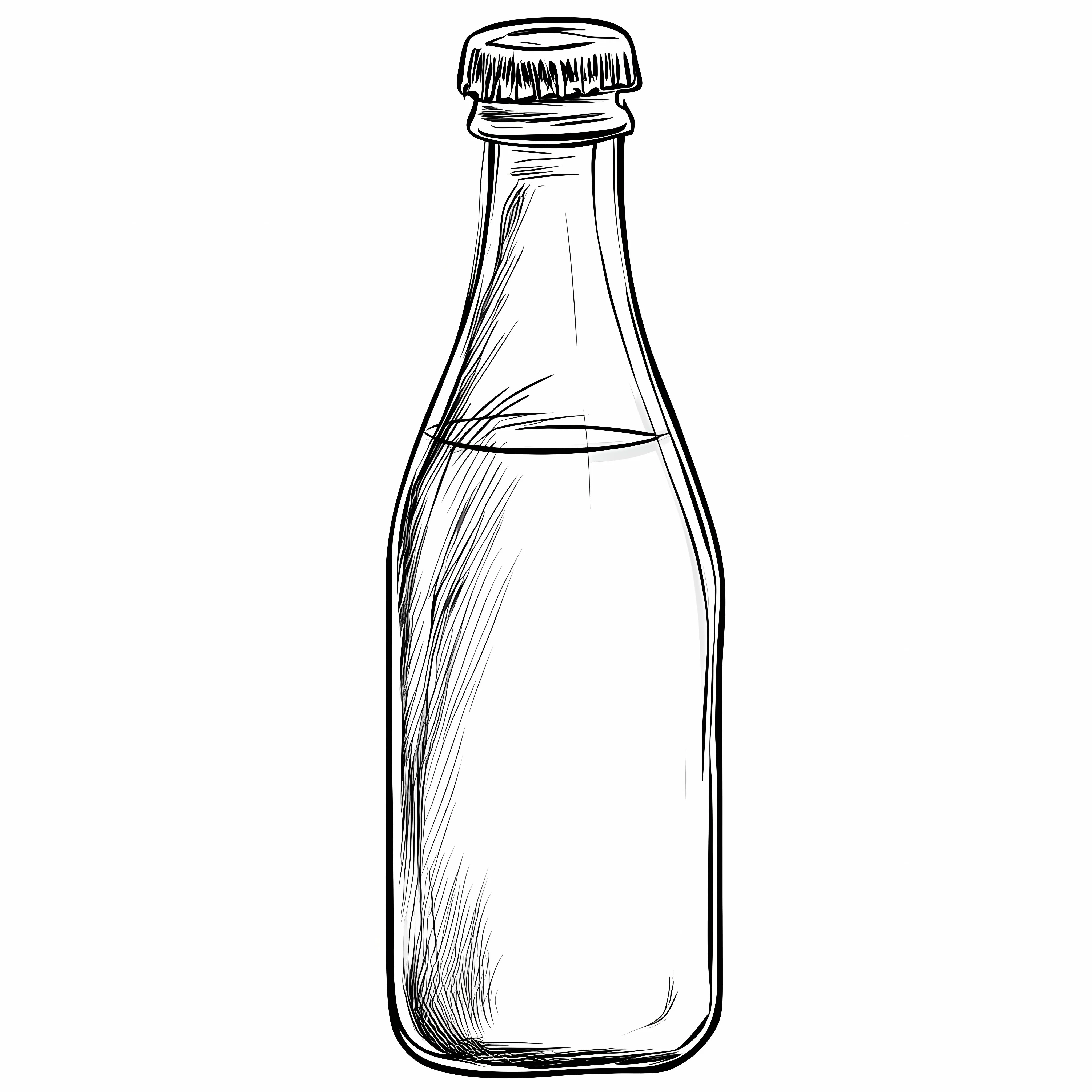 Hand Drawn Sketch of Milk Bottle — free download from Dotvec