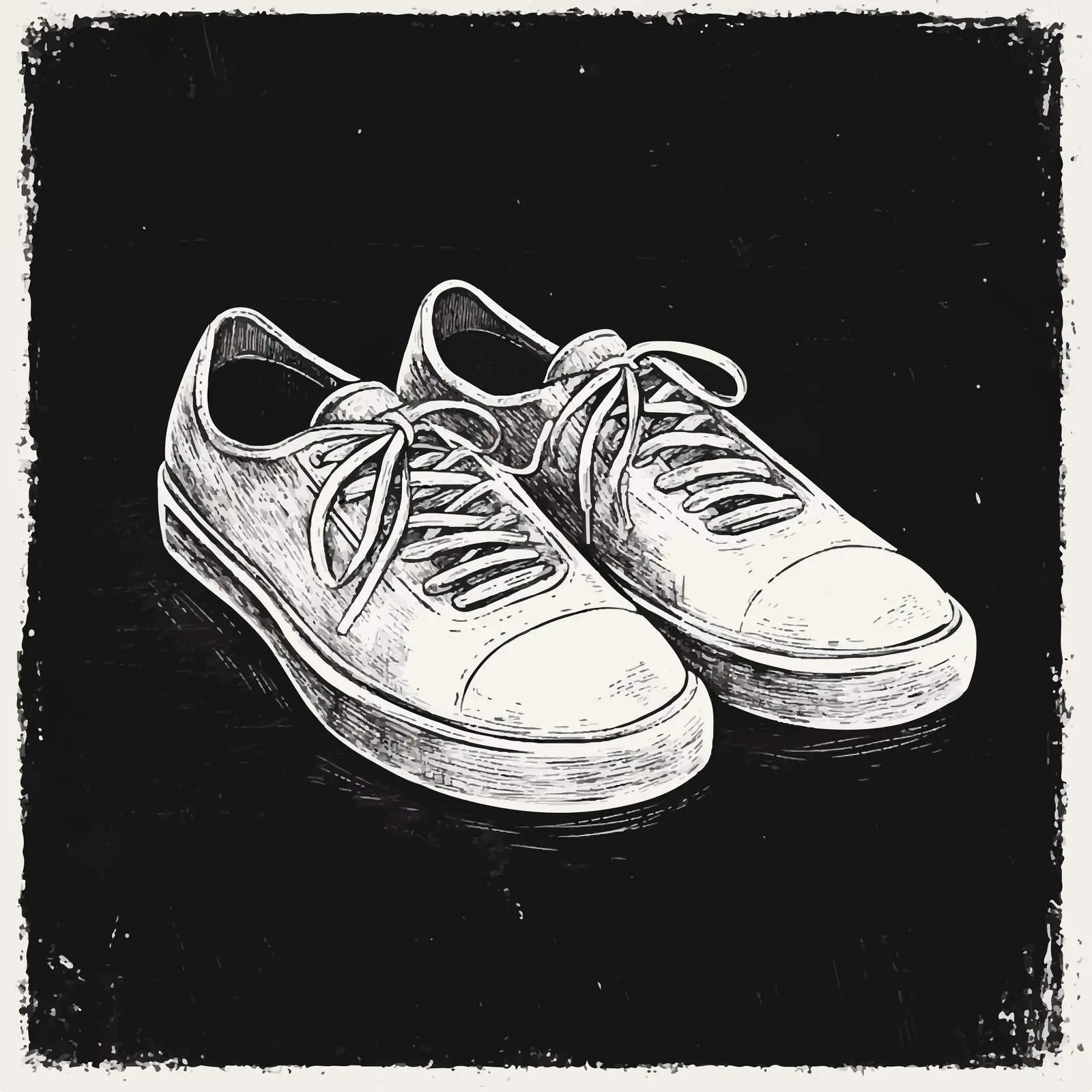Hand Drawn Bowling Shoes Sketch Illustration — free download from Dotvec