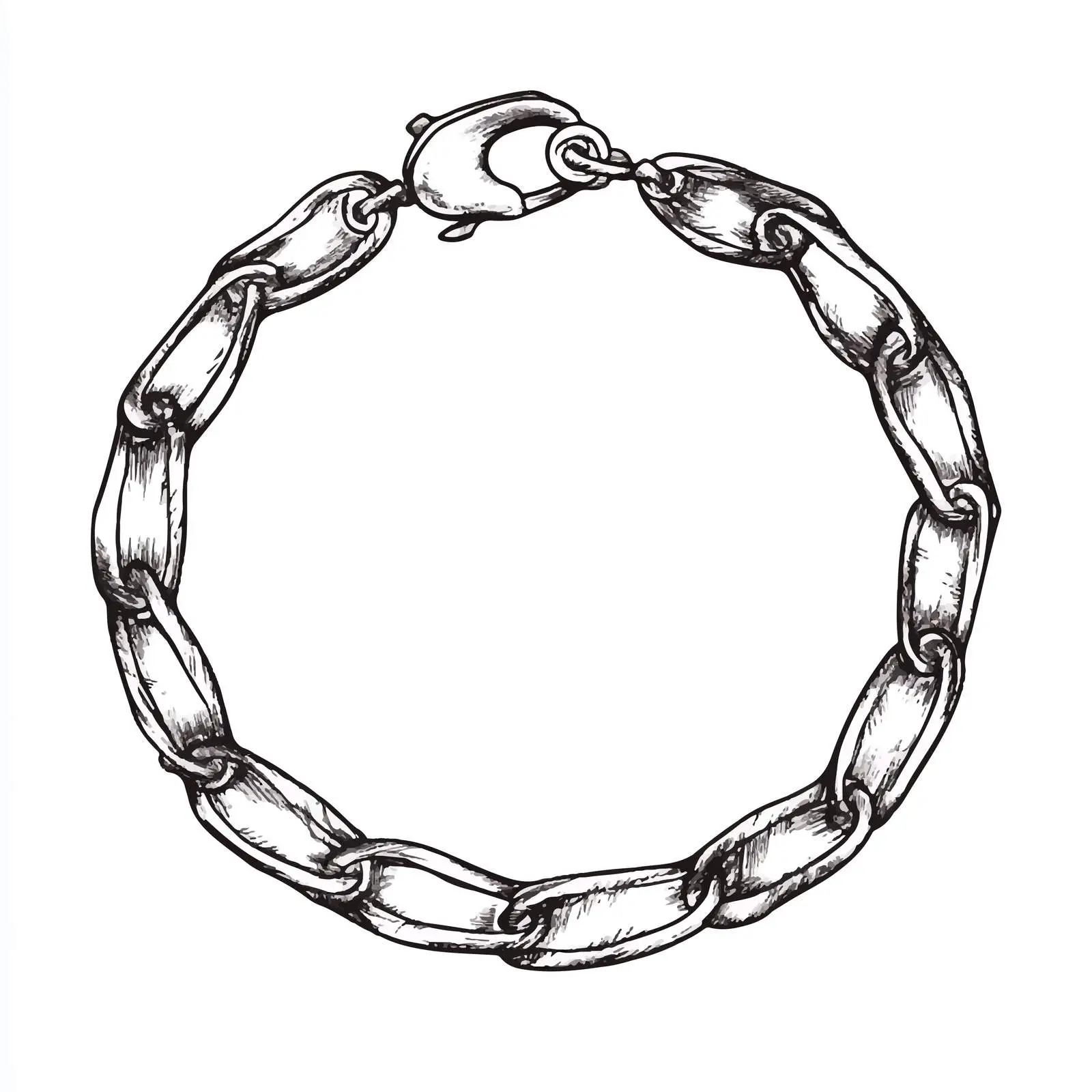 Hand Drawn Bracelet Sketch on White Background — free download from Dotvec