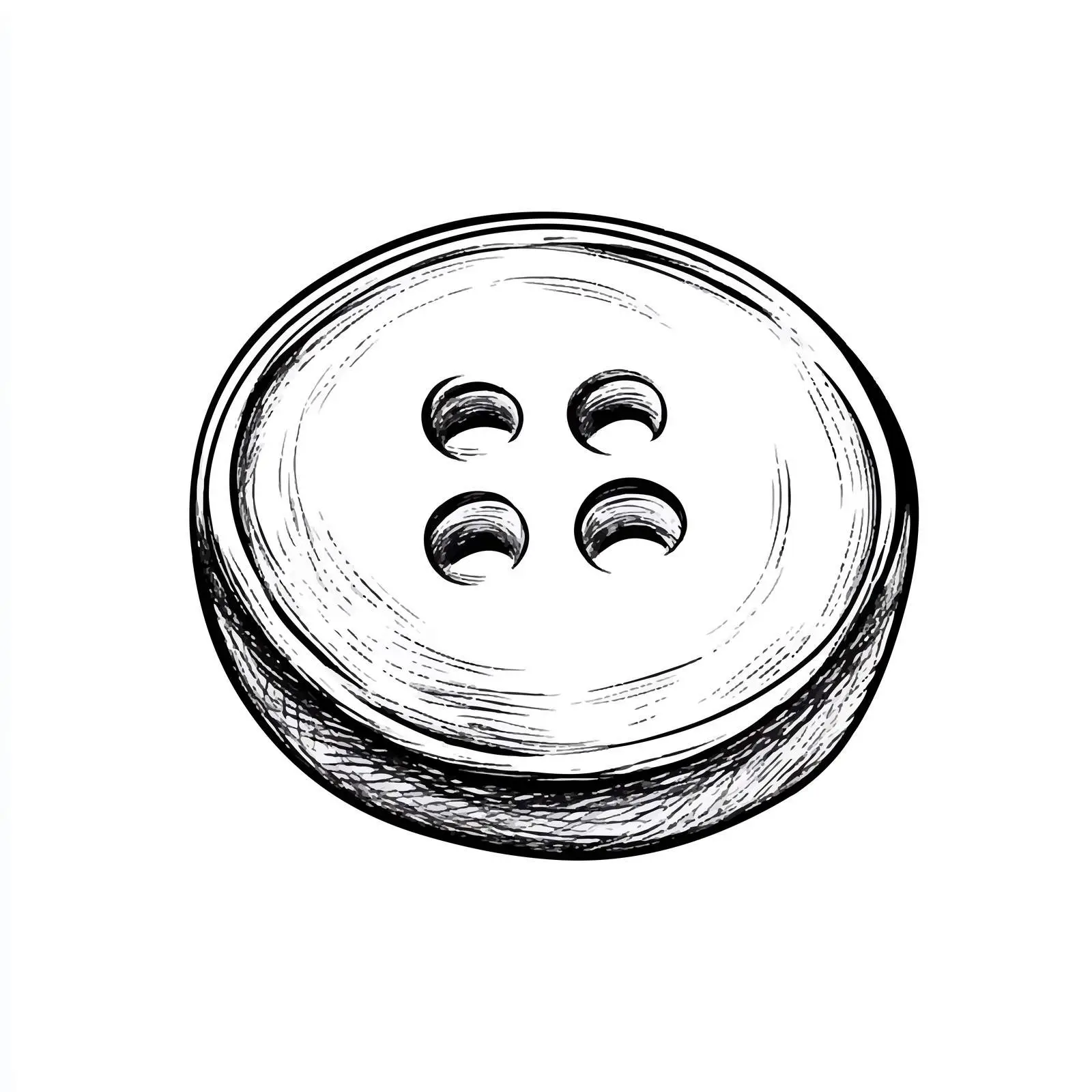 Hand Drawn Sketch Button Symbol on White Background — free download from Dotvec