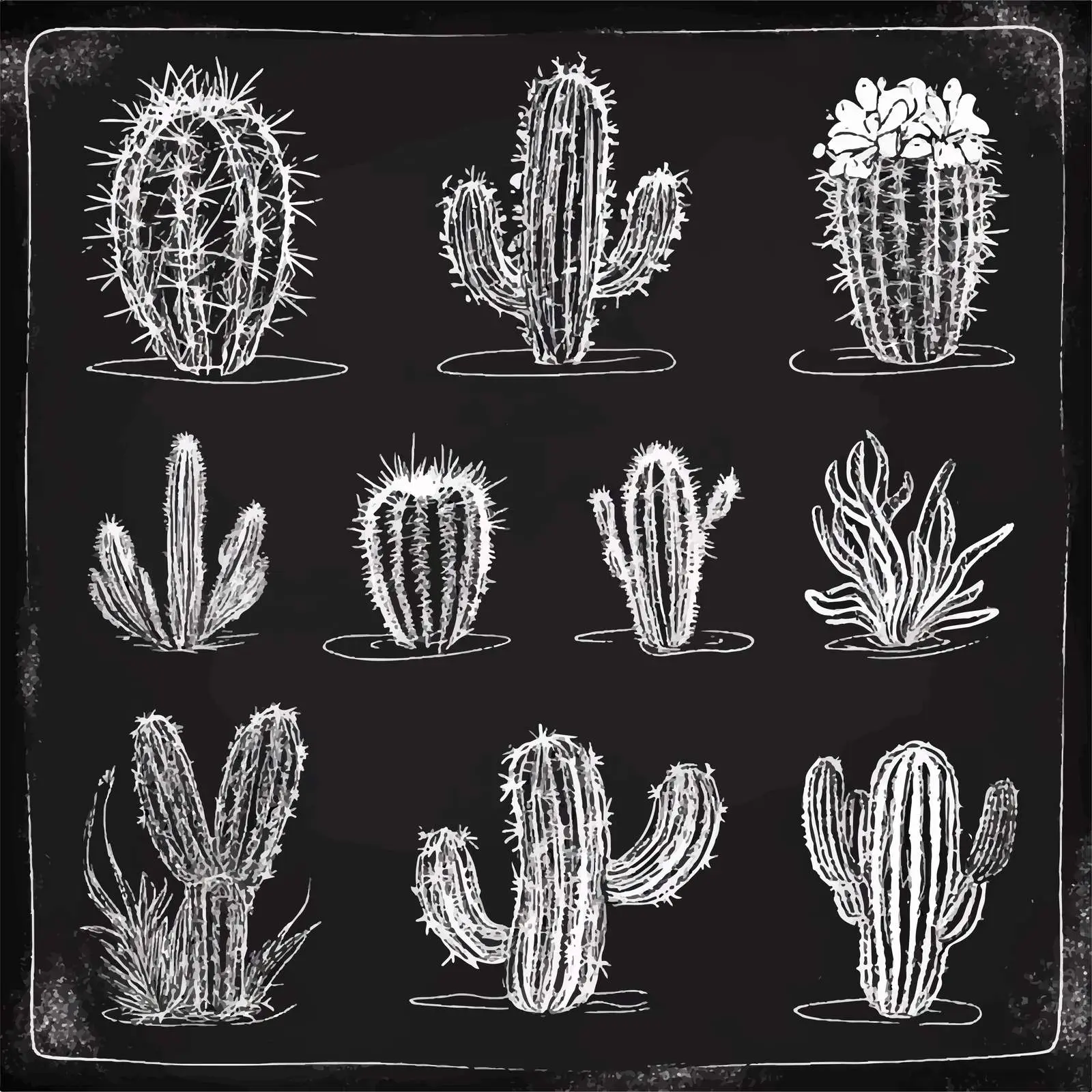 Hand-Drawn Cactus Sketch Collection — free download from Dotvec