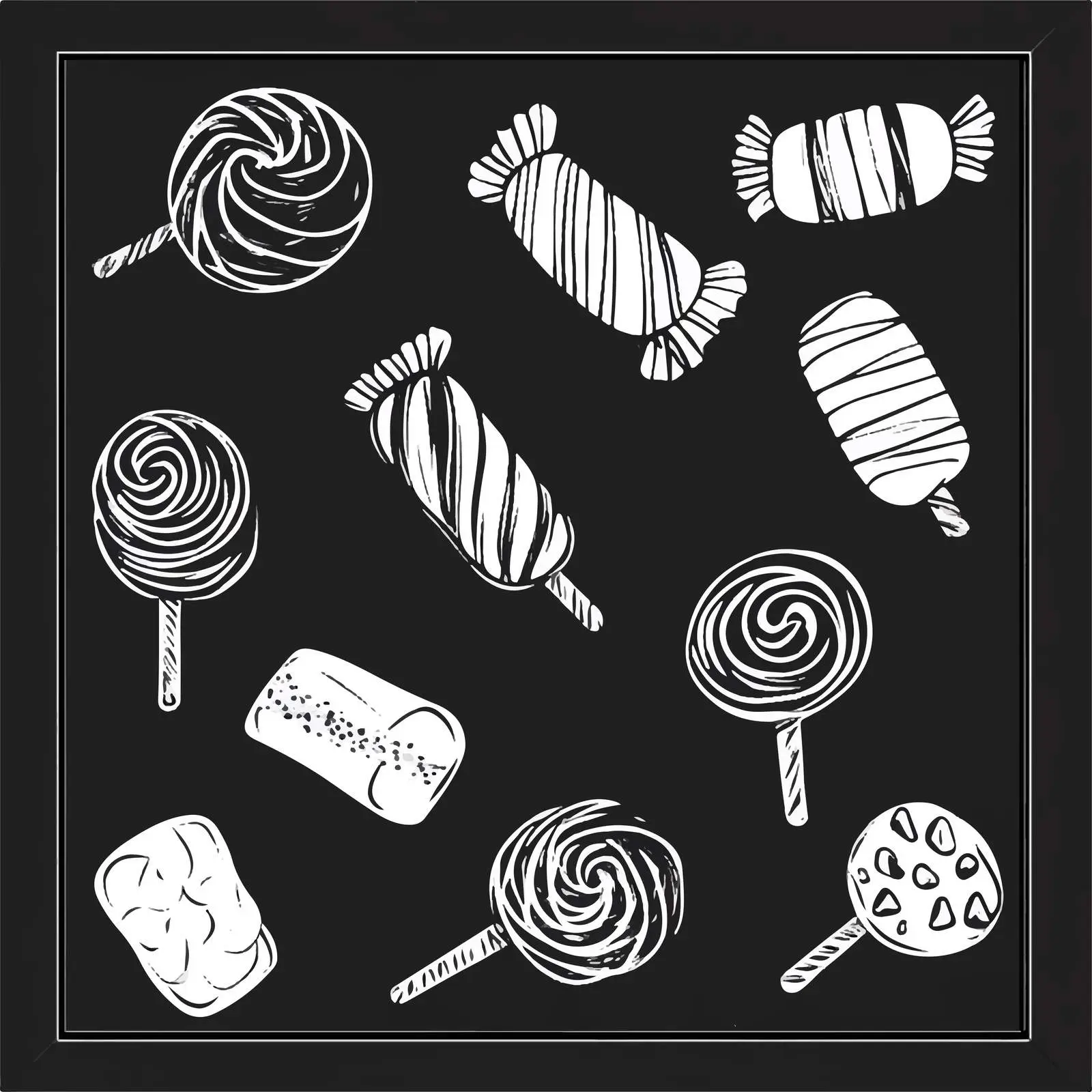 Hand Drawn Candy Doodle Vector Silhouette Icon — free download from Dotvec