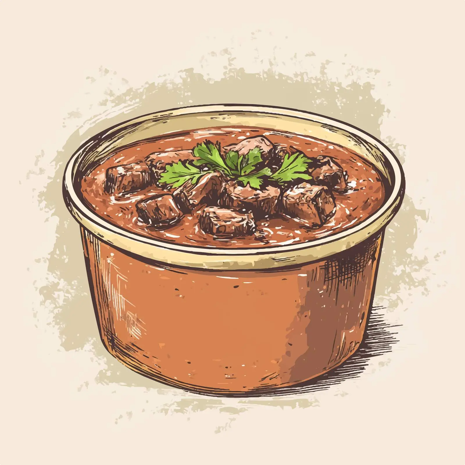Hand-Drawn Canned Beef Stew Illustration — free download from Dotvec