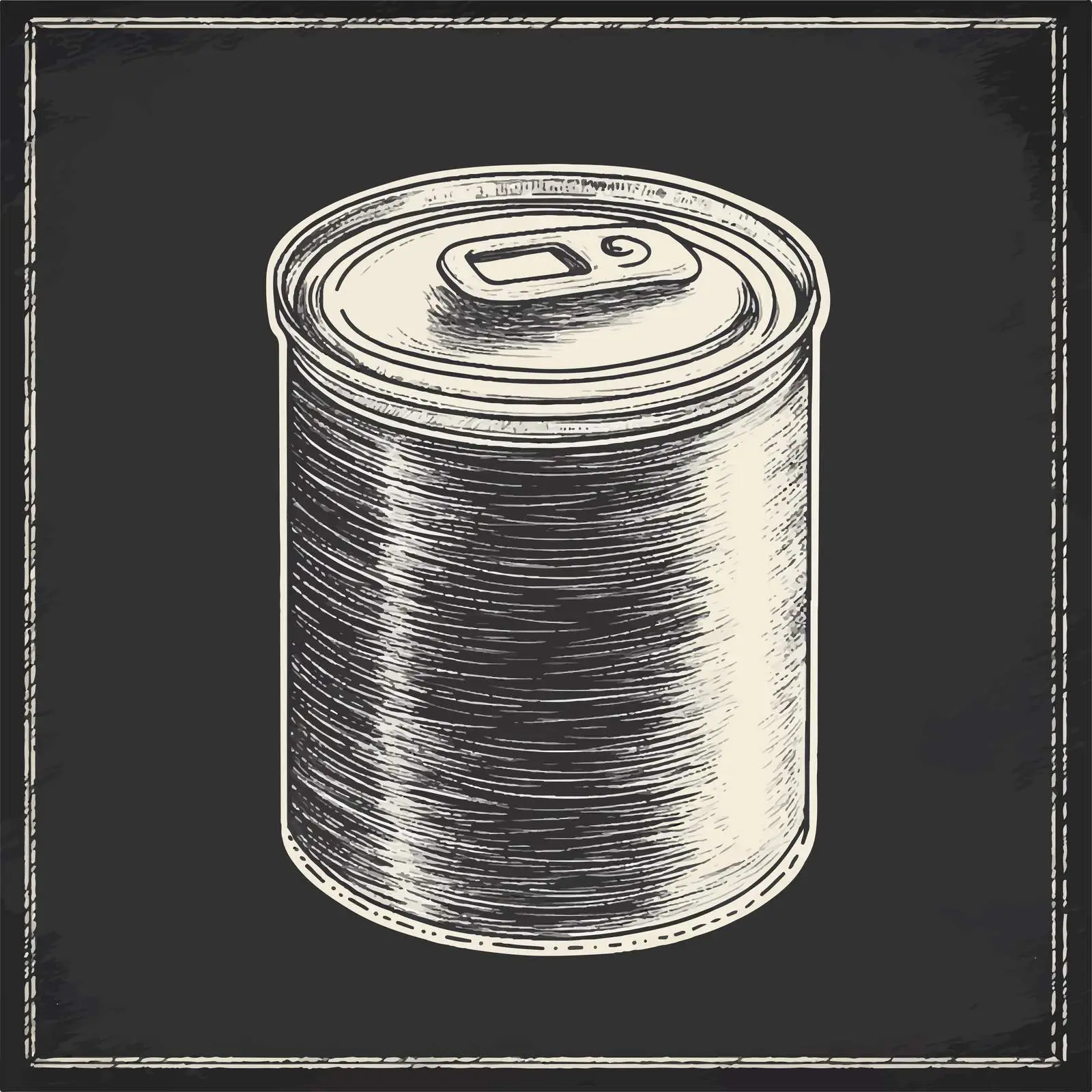 Hand Drawn Canned Food Sketch on Chalkboard — free download from Dotvec