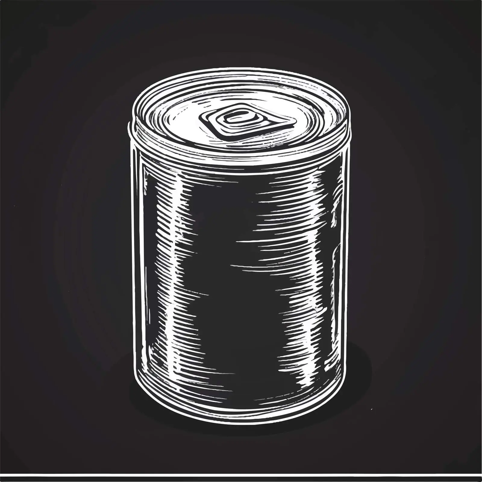 Hand Drawn Canned Food Sketch on Chalkboard — free download from Dotvec