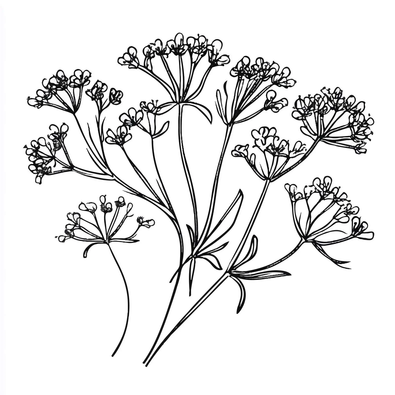 Hand-Drawn Caraway Herb Sketch Vector Art — free download from Dotvec