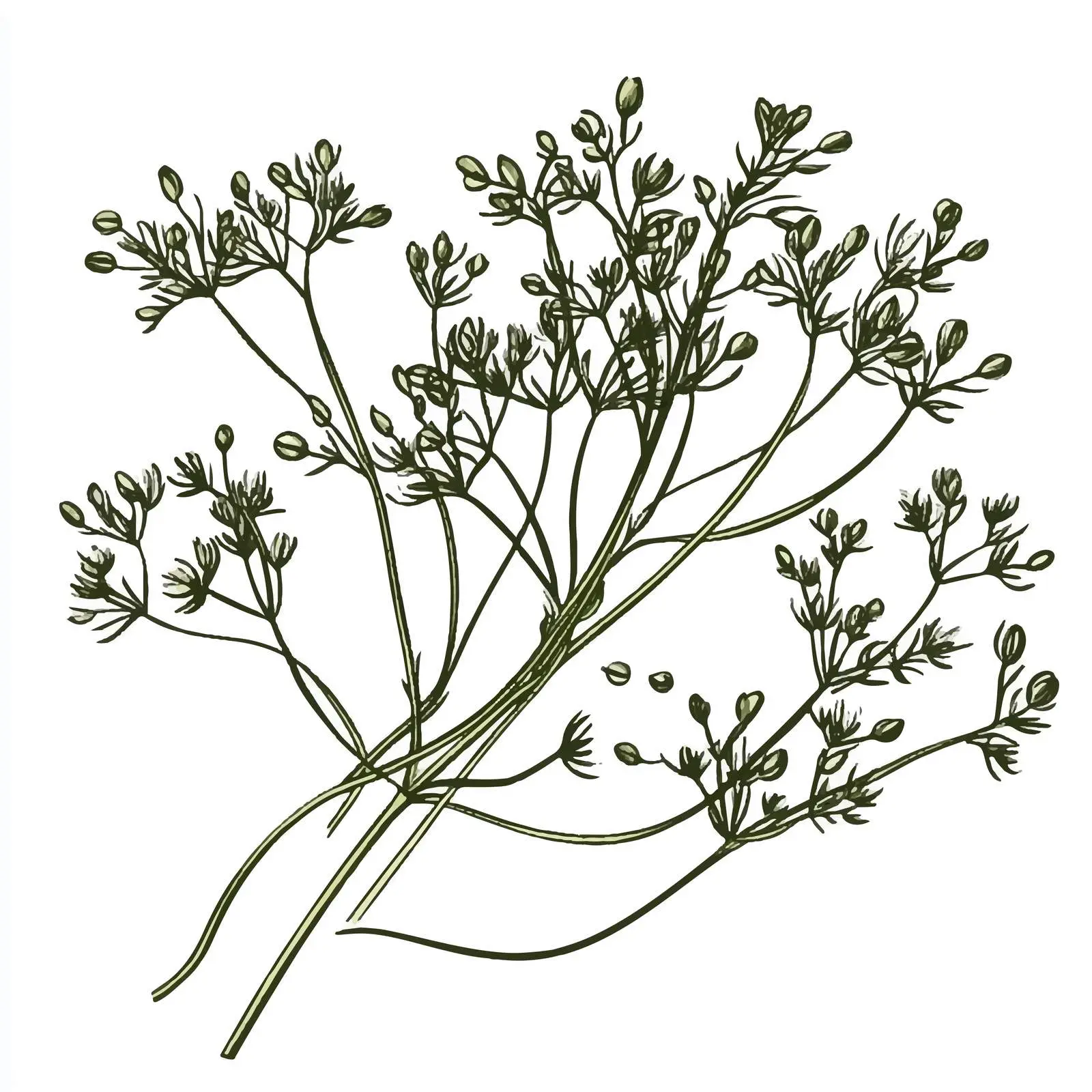 Hand-Drawn Caraway Herb Vector Illustration — free download from Dotvec