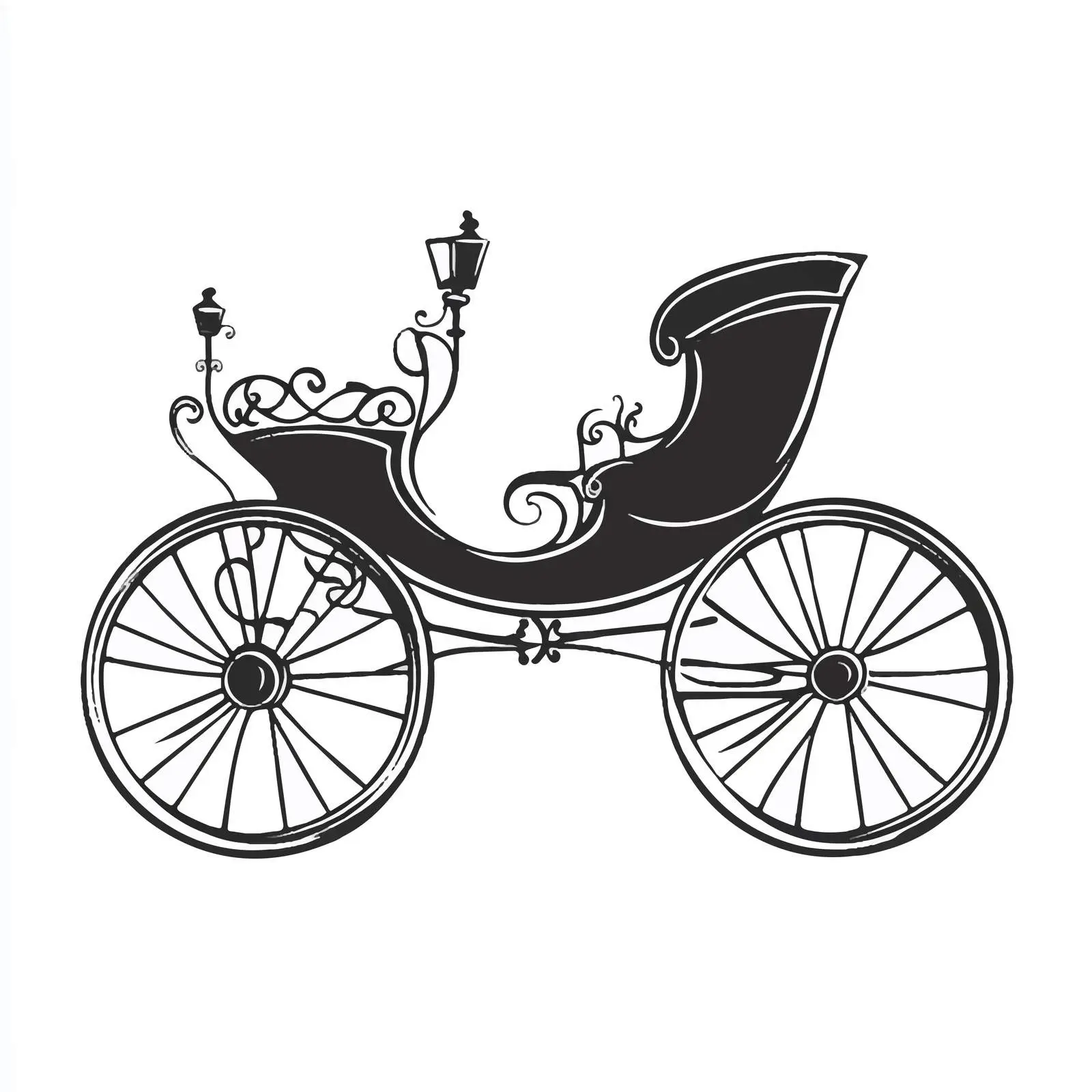 Hand Drawn Carriage Sketch Vector Art – free carriage image from Dotvec