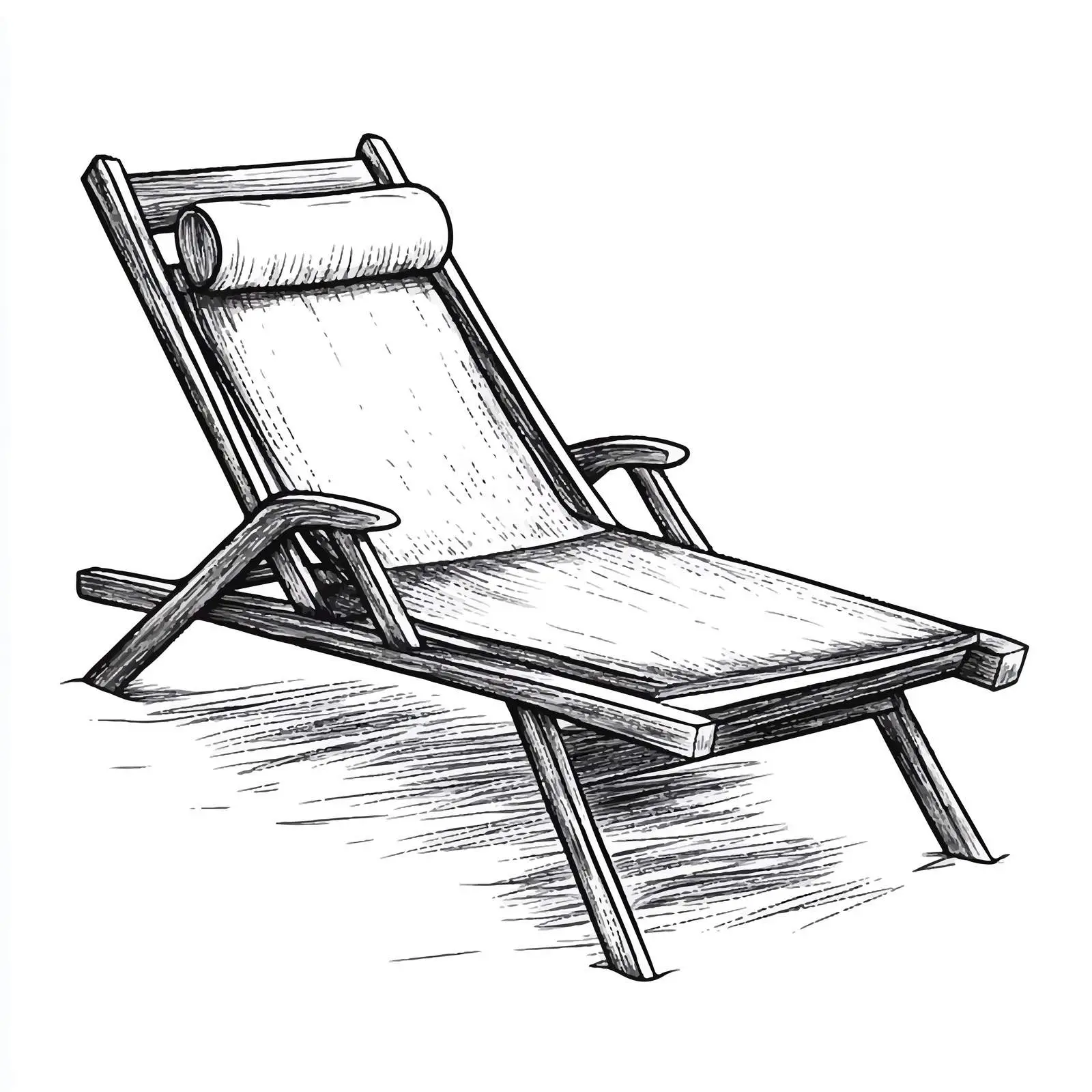Hand Drawn Chaise Longue Sketch Vector Design — free download from Dotvec