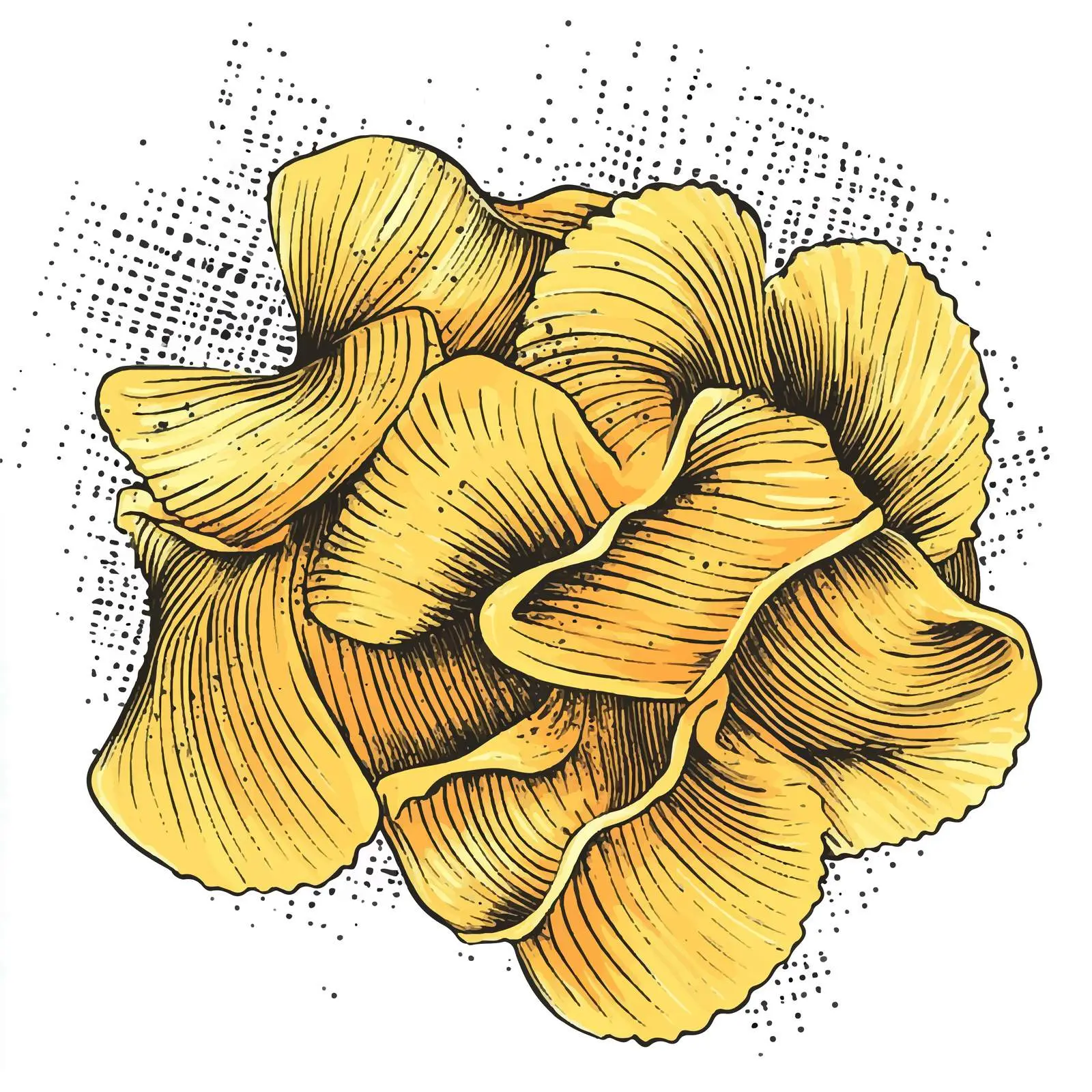 Hand-Drawn Chifferi Pasta Isolated on White — free download from Dotvec
