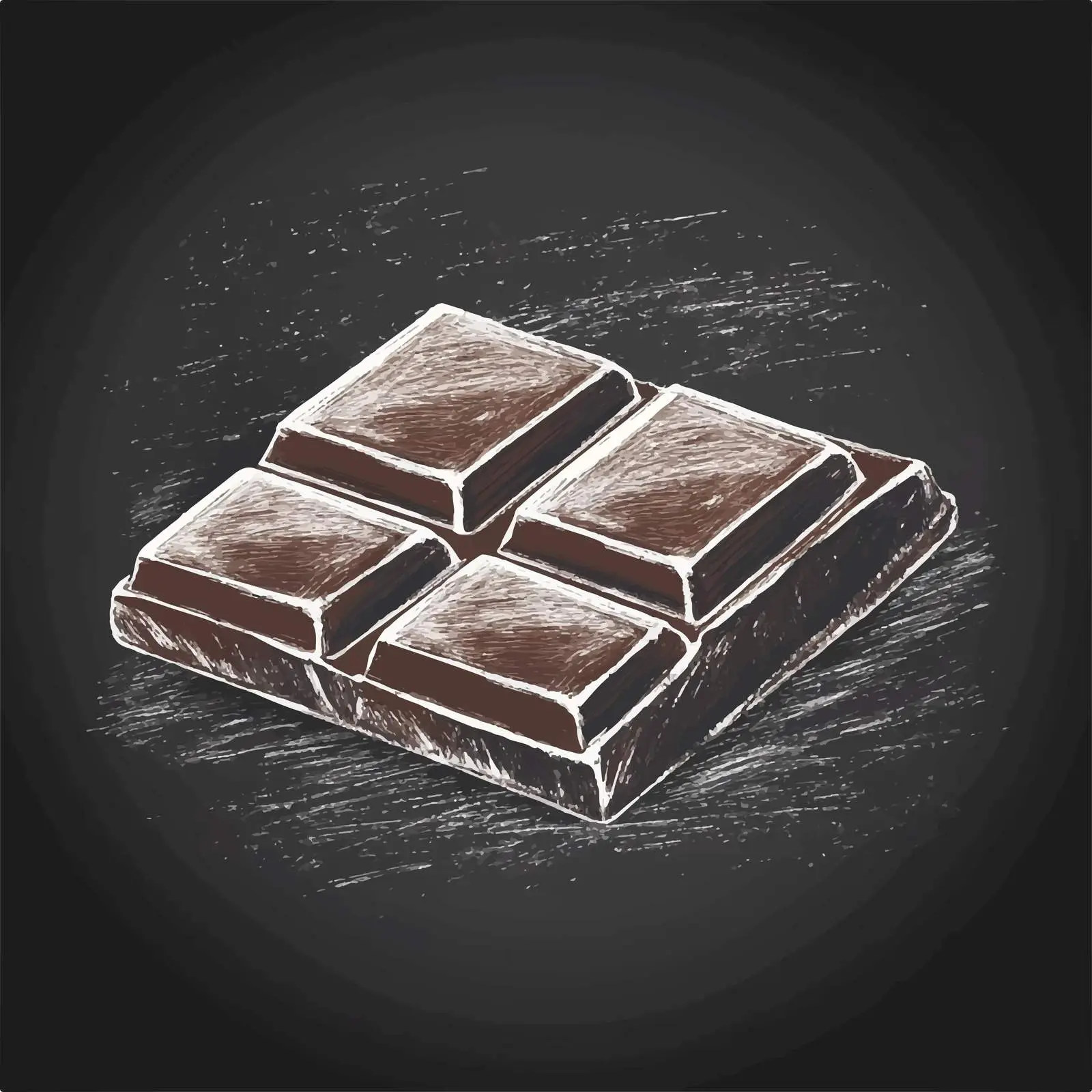 Hand Drawn Chocolate Bar Sketch on Chalkboard — free download from Dotvec