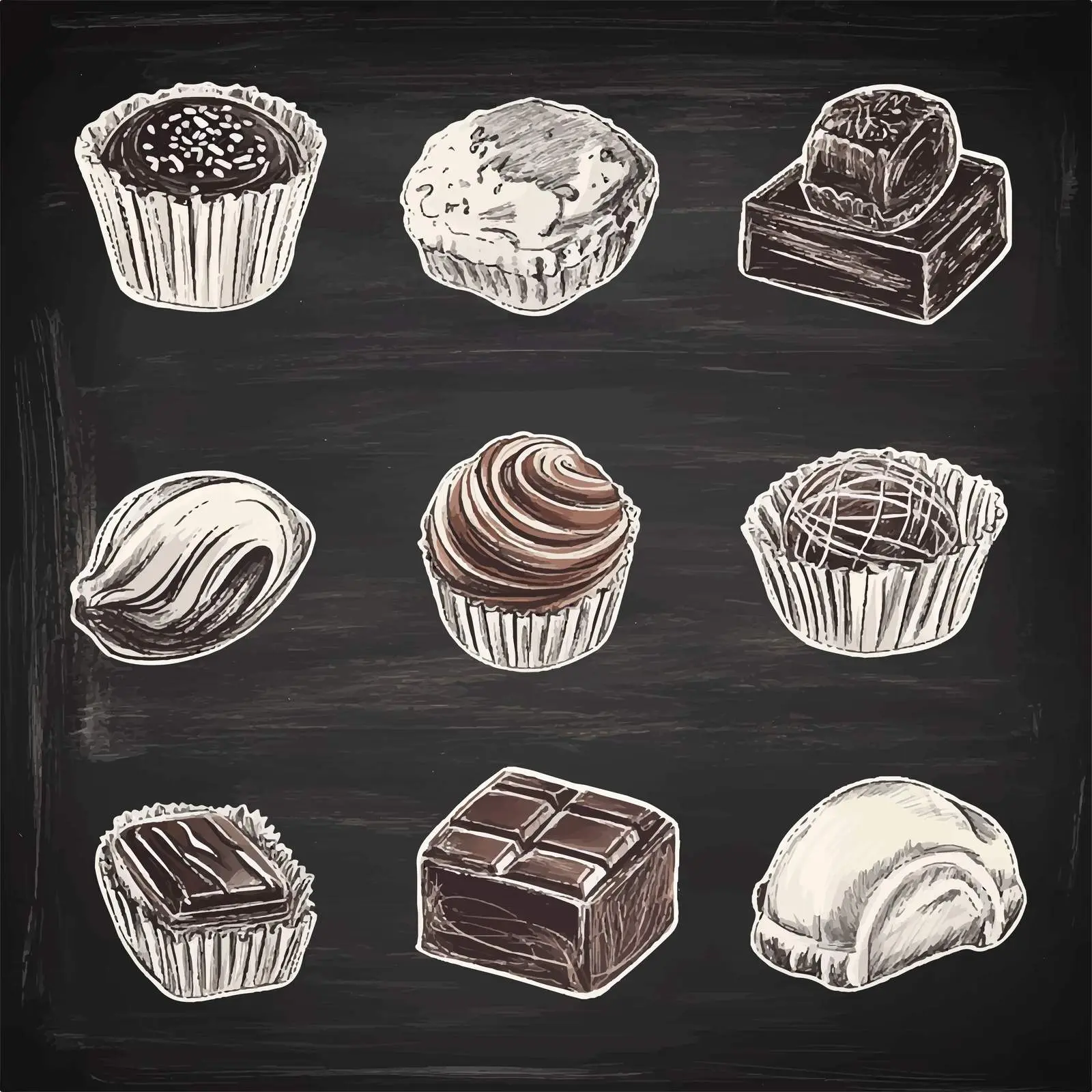 Hand Drawn Chocolate Candies Sketch Illustration — free download from Dotvec