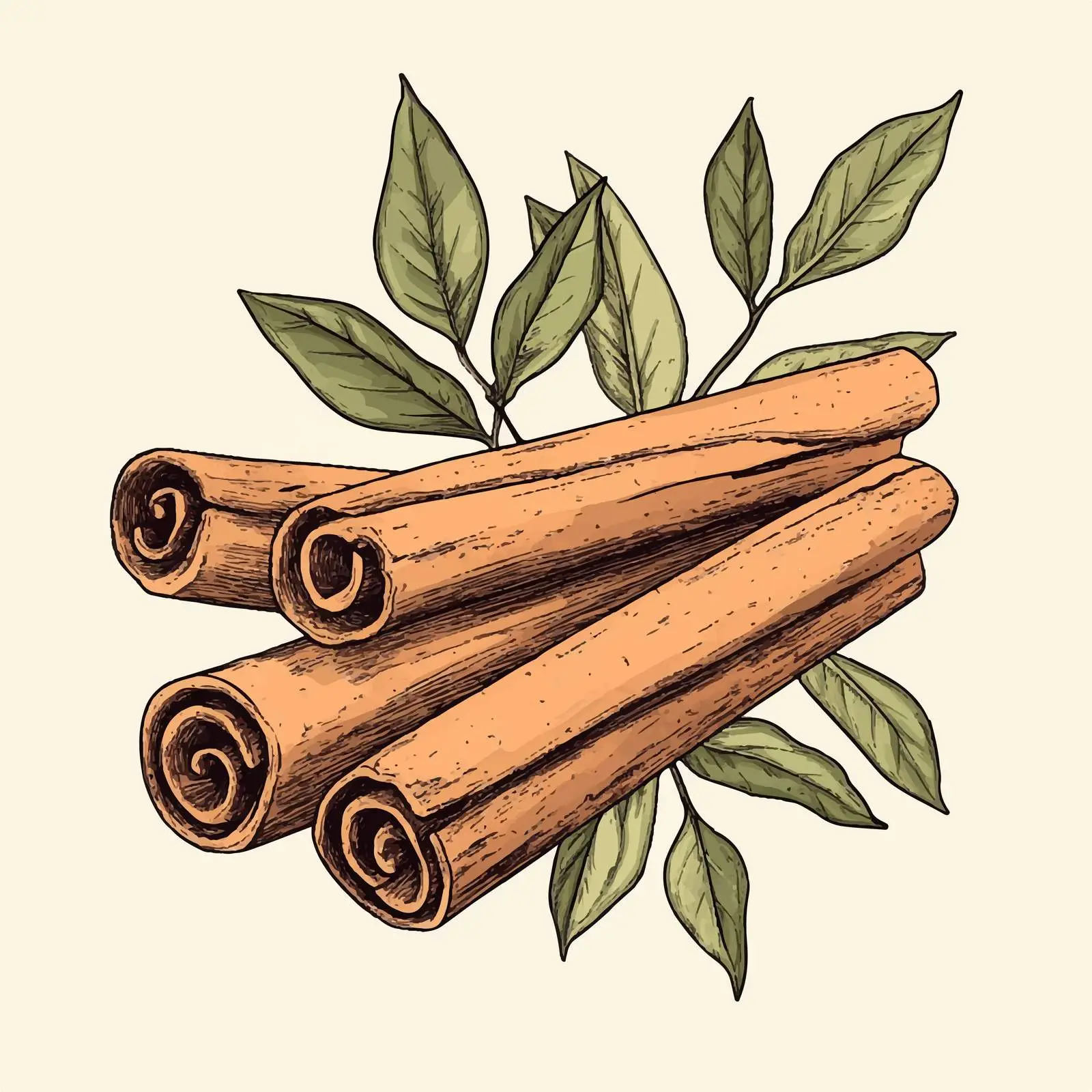 Hand Drawn Cinnamon Sketch Vector Art — free download from Dotvec