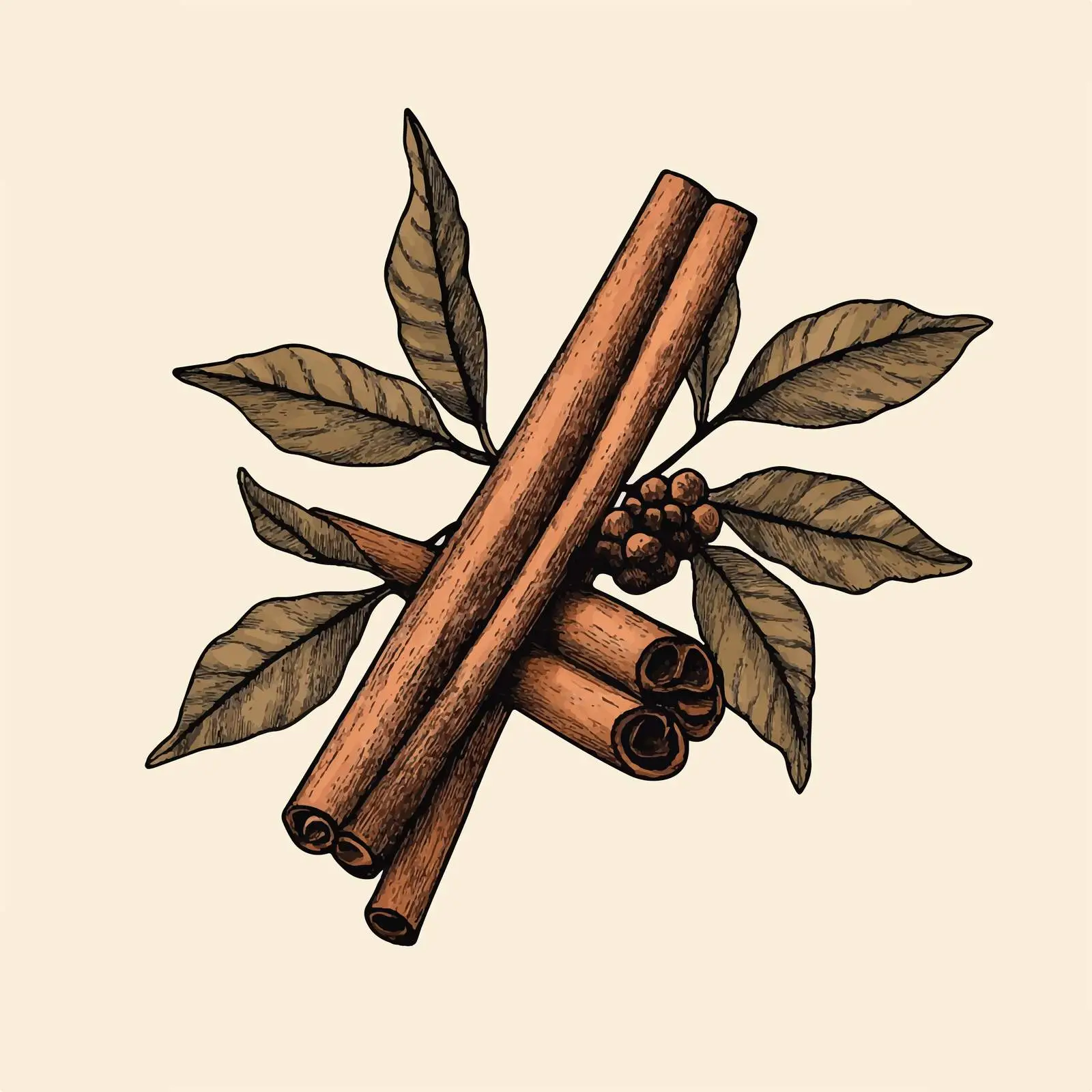 Hand-Drawn Cinnamon Sketch Vector Art — free download from Dotvec