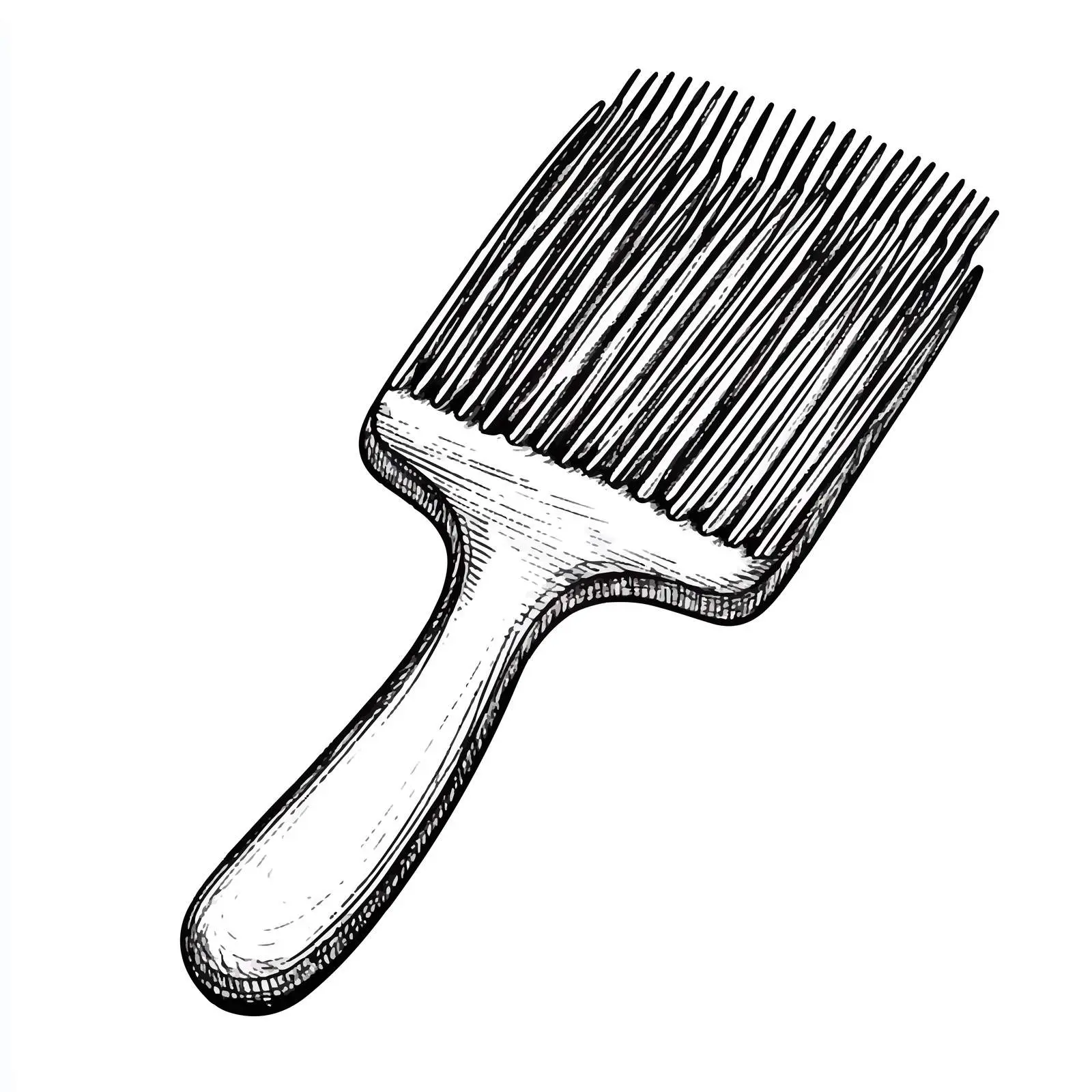 Hand Drawn Comb Sketch Illustration on White Background — free download from Dotvec