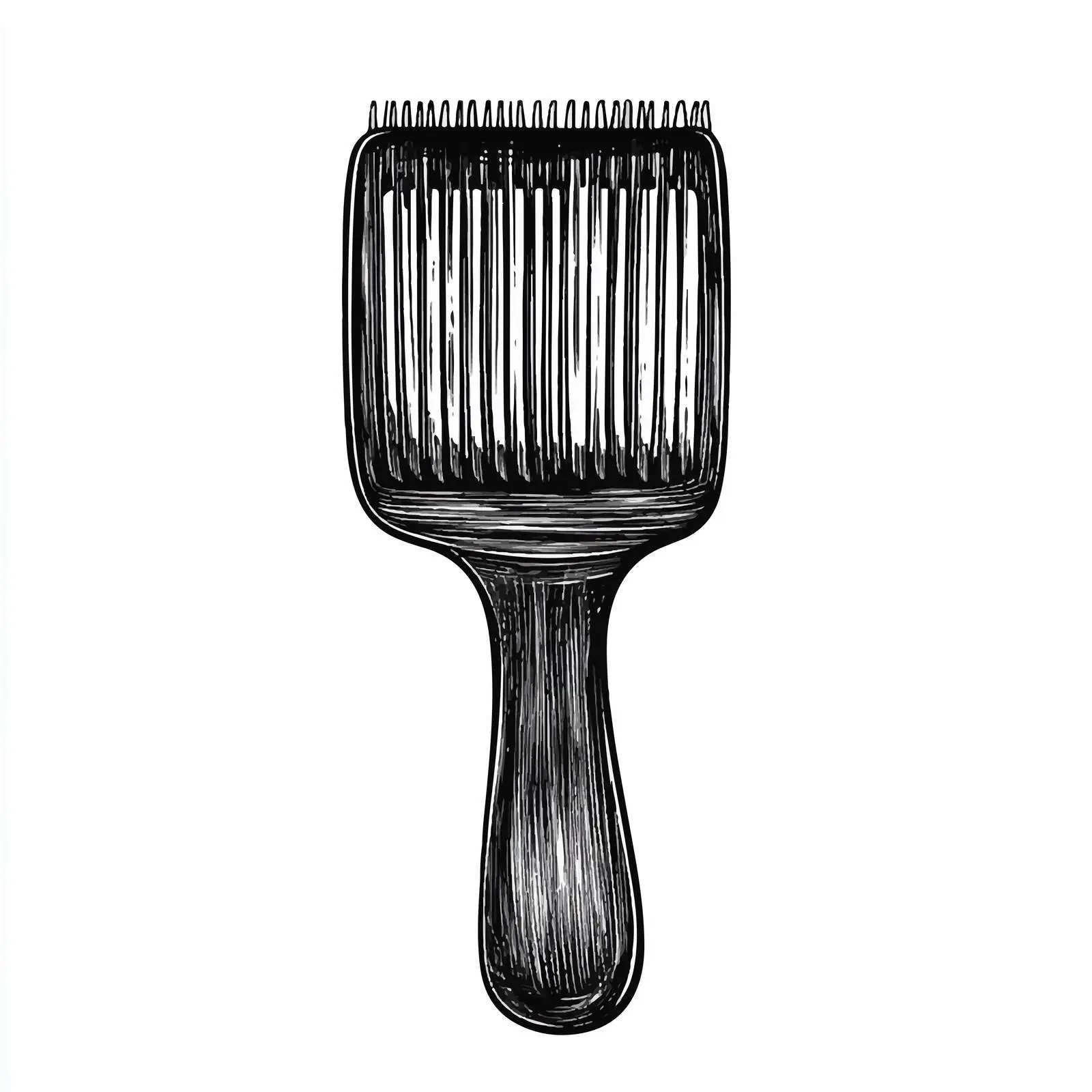 Hand Drawn Comb Sketch Icon on White Background — free download from Dotvec