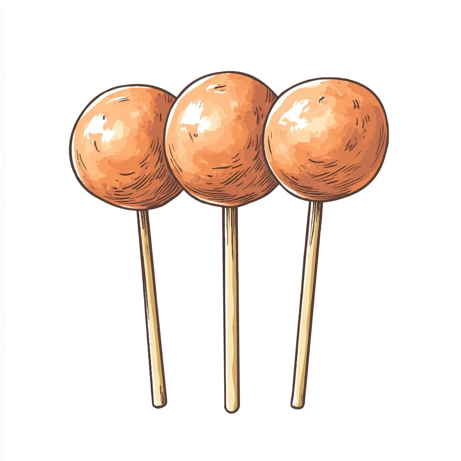 Hand Drawn Dango - Japanese Food Illustration — free download from Dotvec