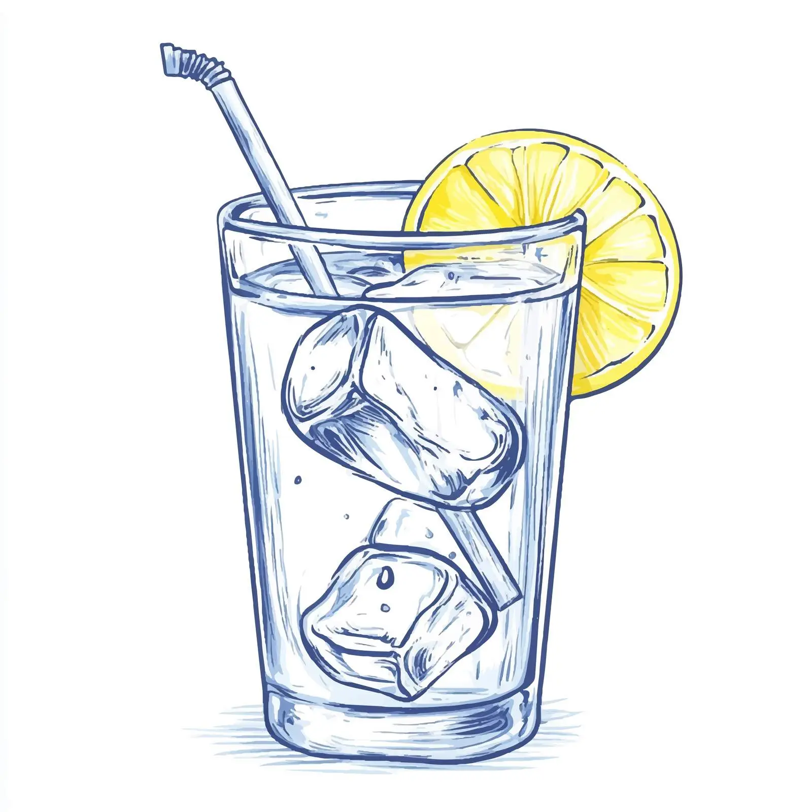 Hand-Drawn Detox Water Sketch Symbol — free download from Dotvec