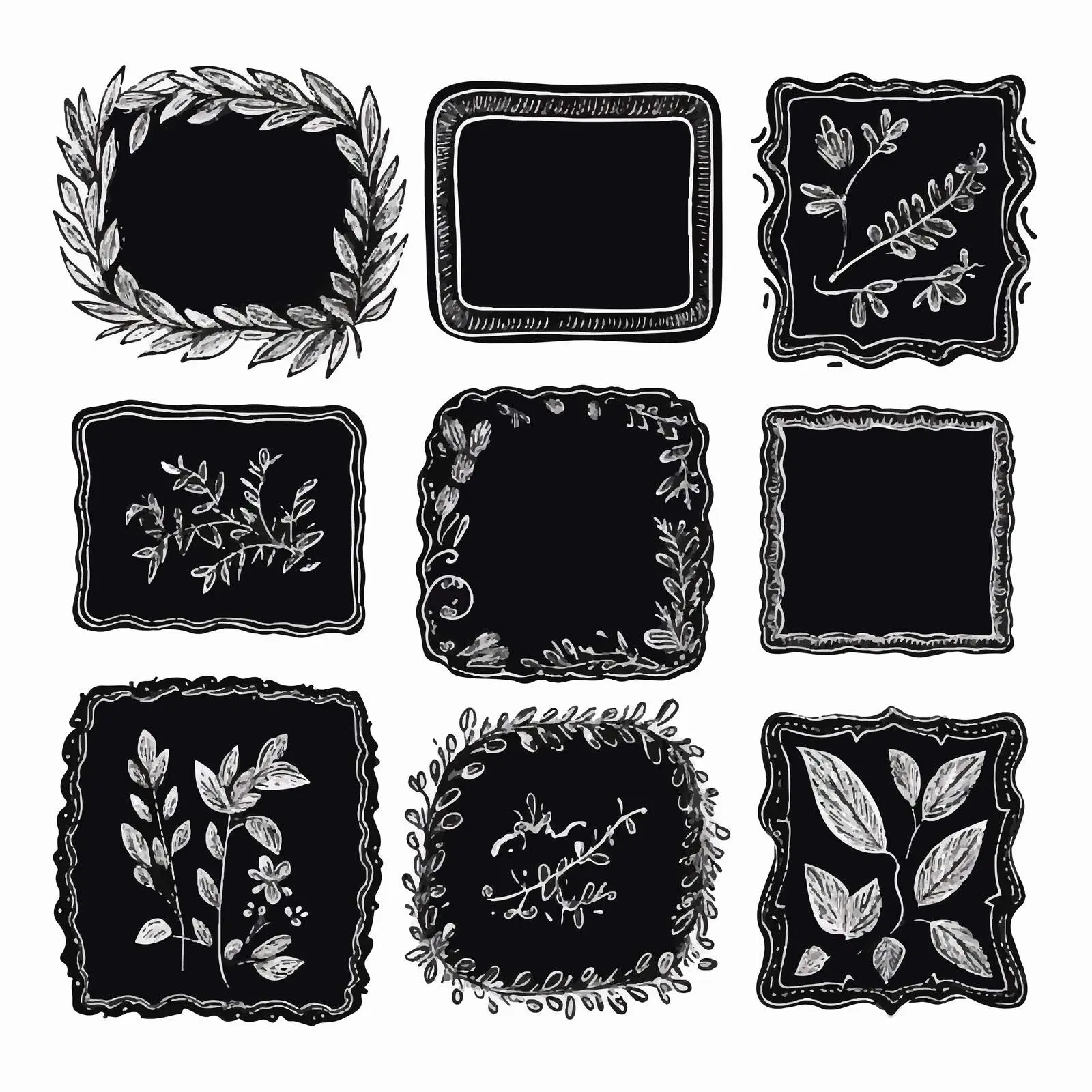 Hand-Drawn Doodle Decorative Borders and Frames — free download from Dotvec