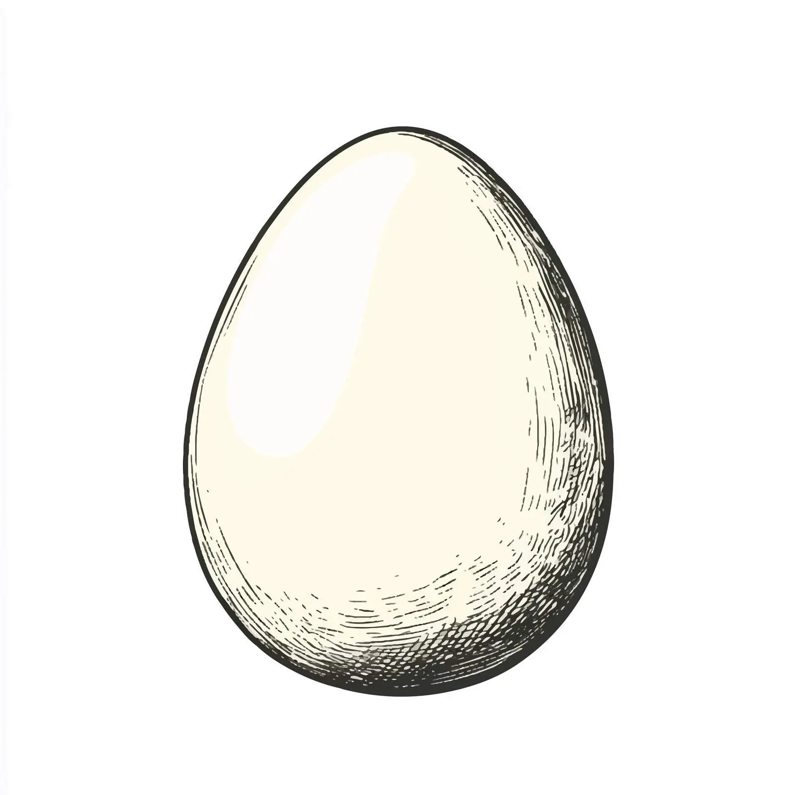 Hand-Drawn Egg Sketch Illustration — free download from Dotvec